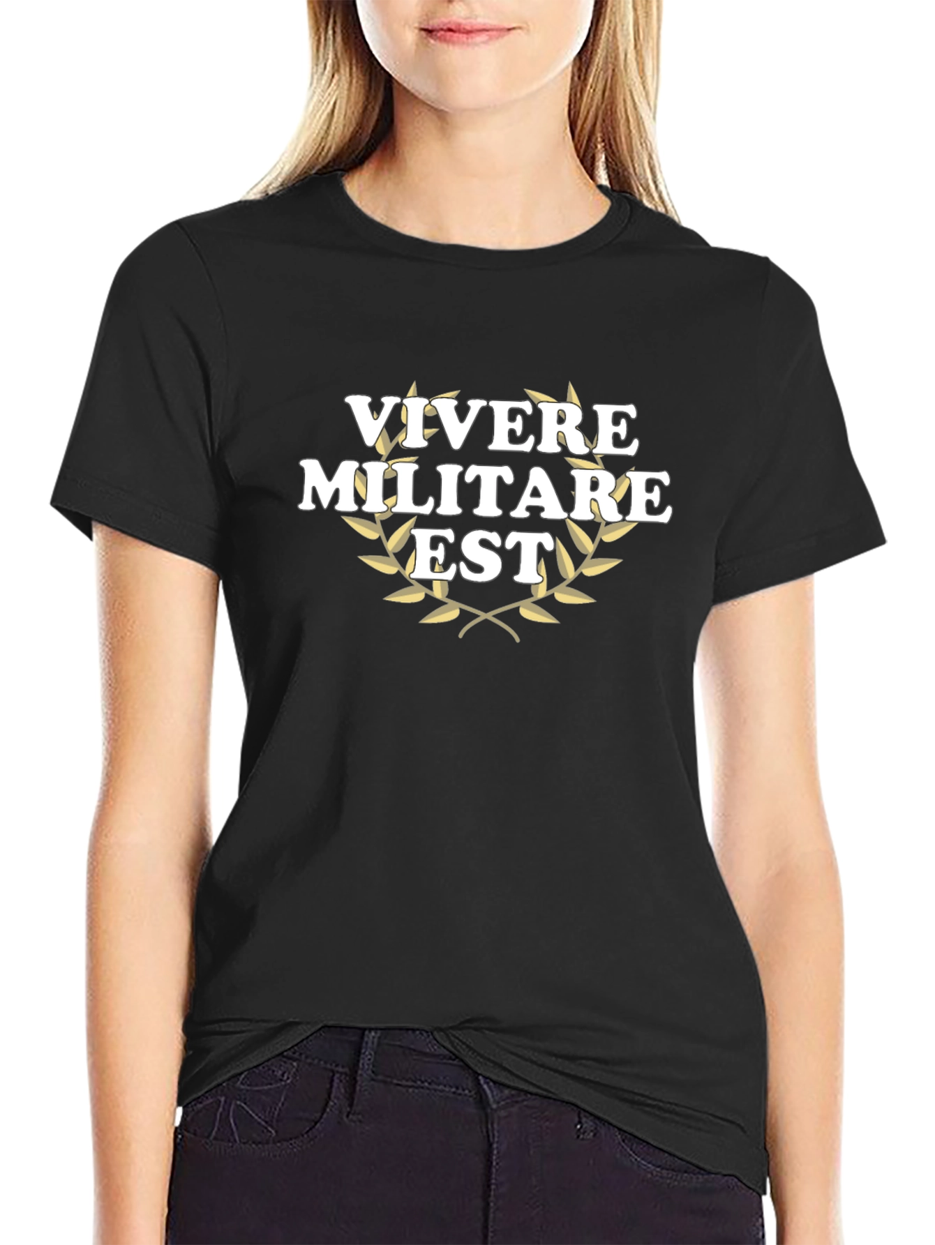 Vivere Militare Est T-Shirt - Roman Philosophy Tee