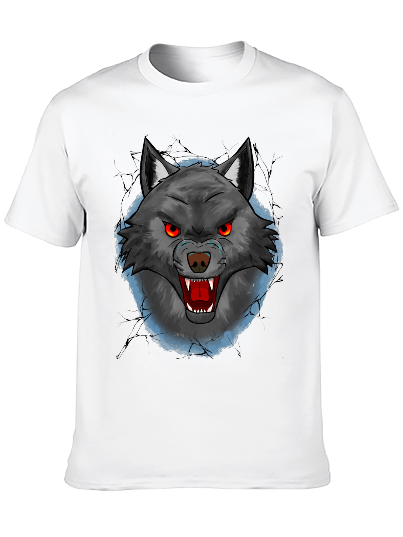 Wolf Graphic T-Shirt - Mens Black Tee