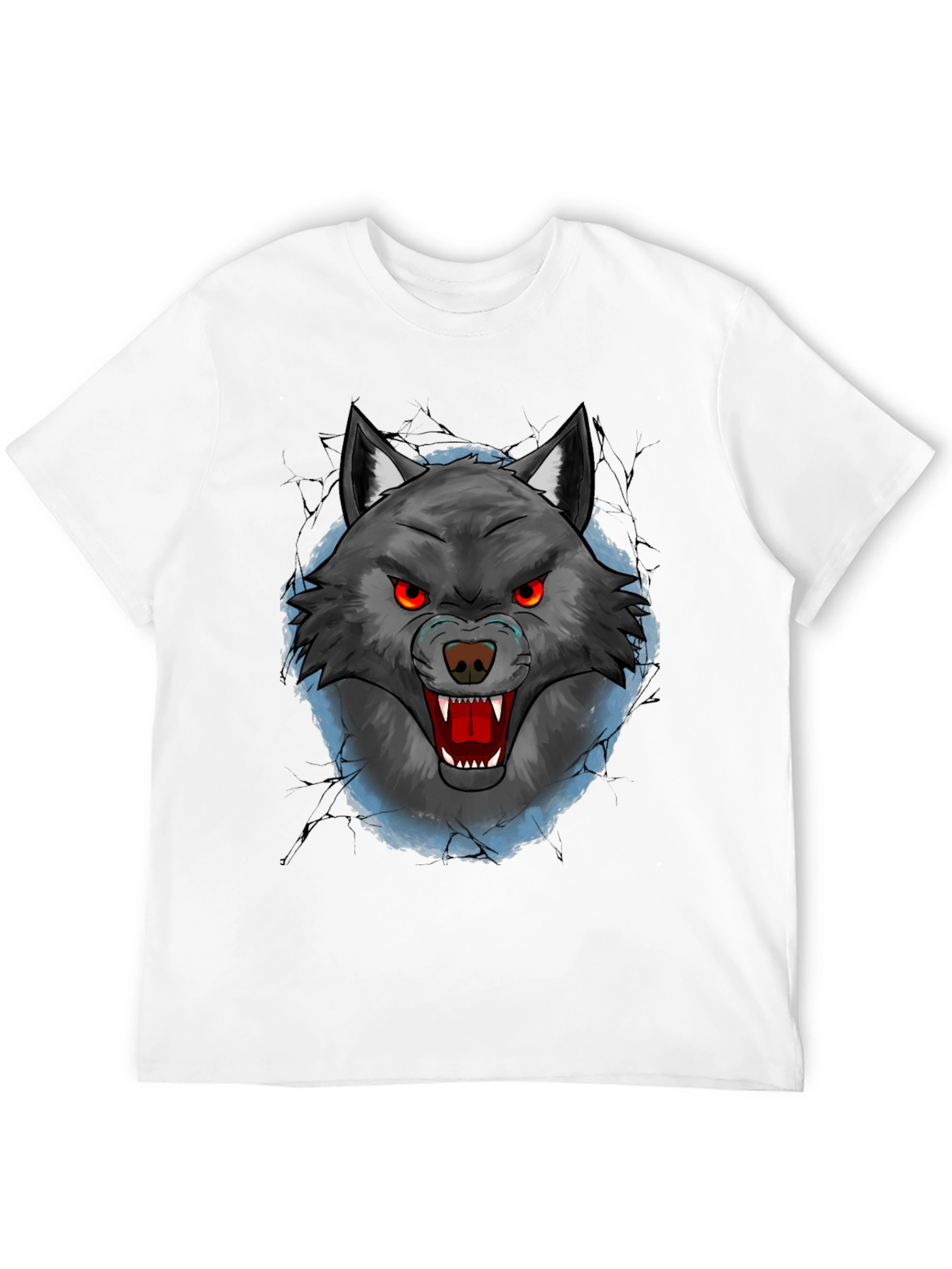 Wolf Graphic T-Shirt - Mens Black Tee