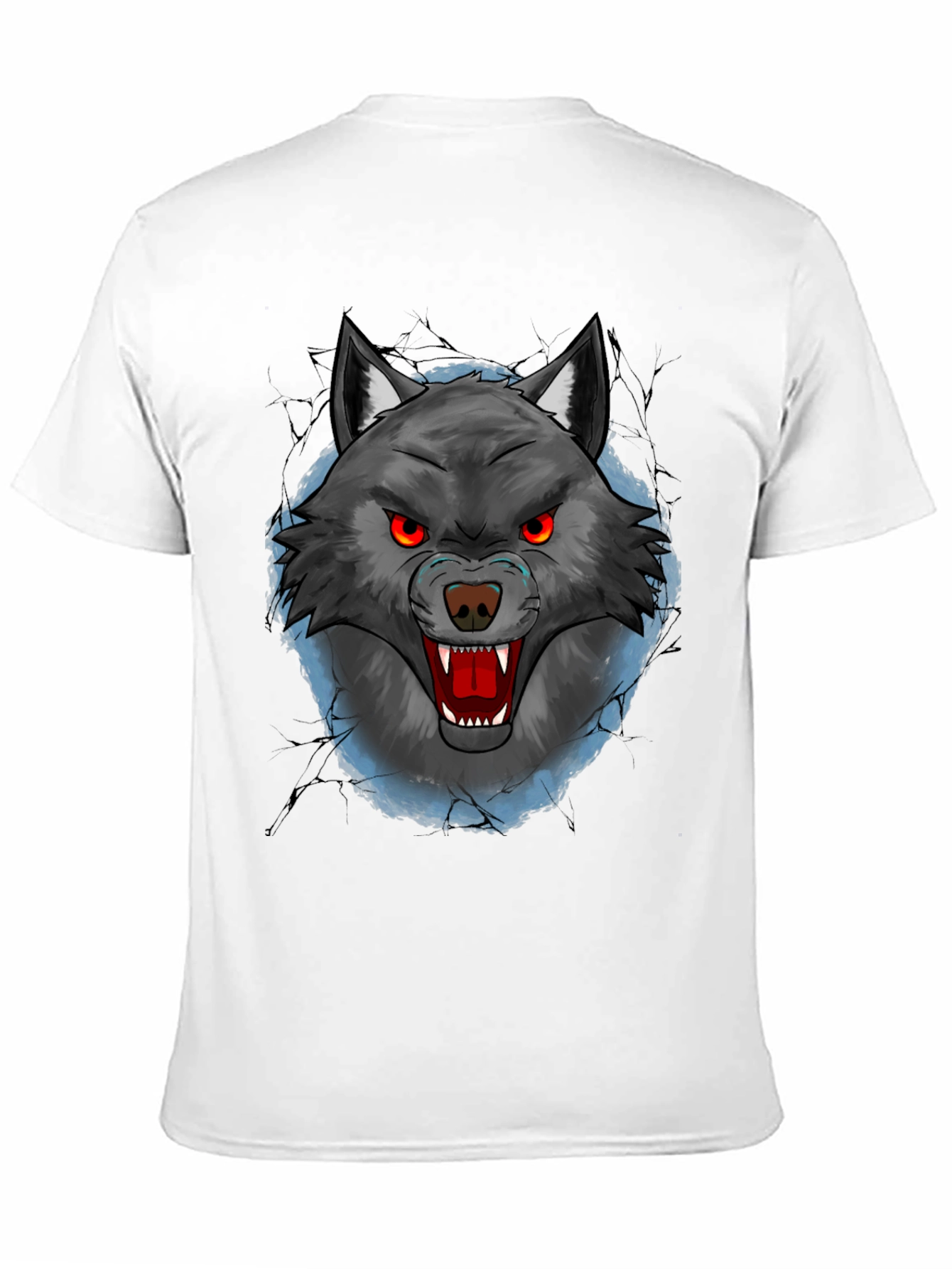 Wolf Graphic T-Shirt - Mens Black Tee