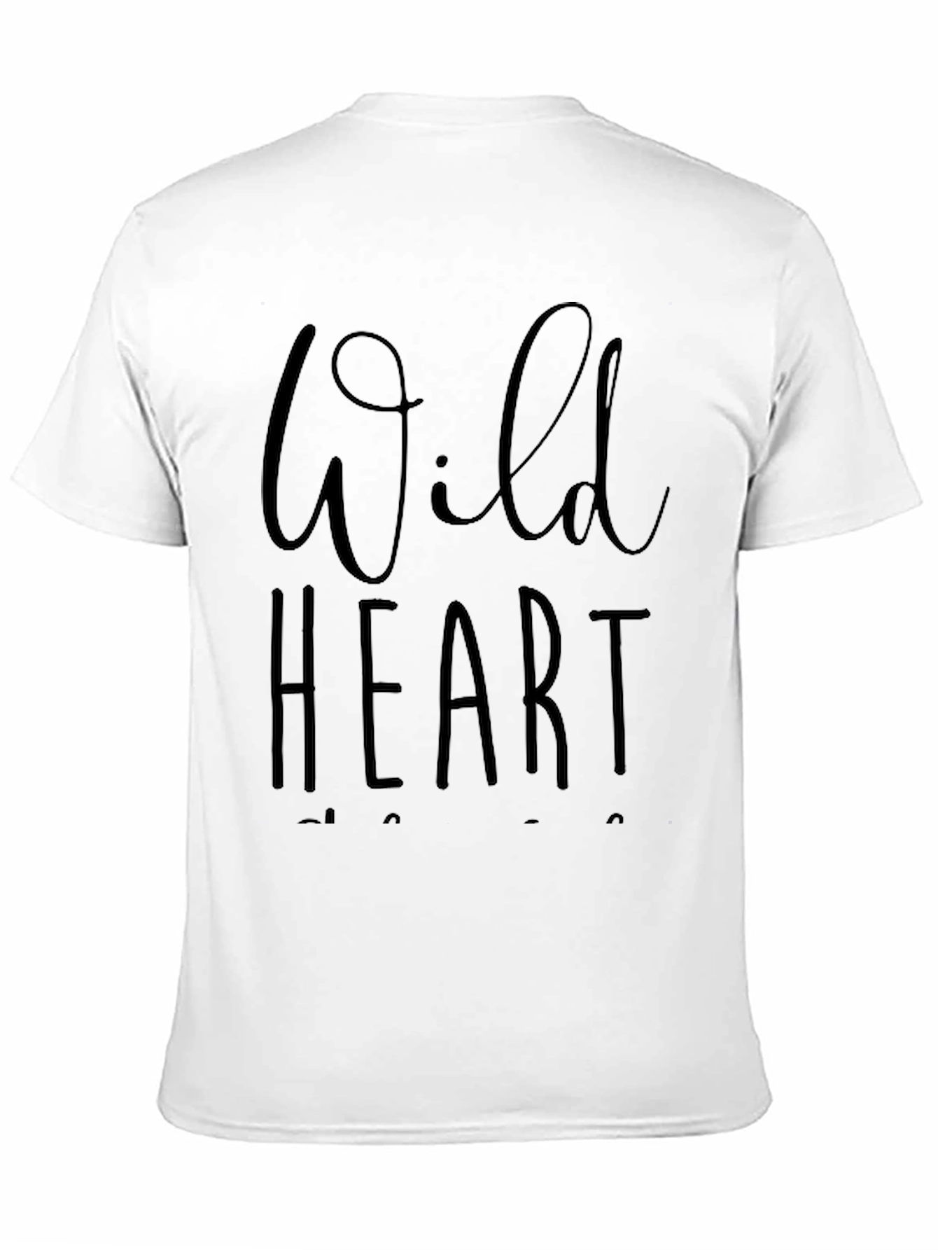 Wild Heart Graphic Tee - Soft Black Casual Shirt