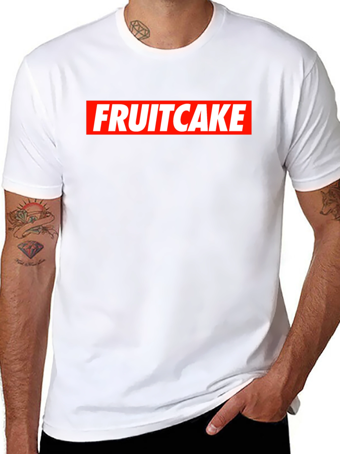 Fruitcake Box Logo Graphic Tee - Bold Streetwear Style