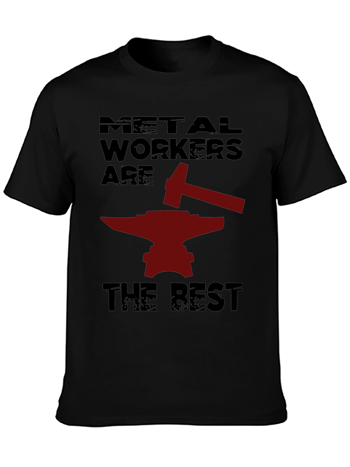 Metal Workers T-Shirt - Anvil and Hammer Design