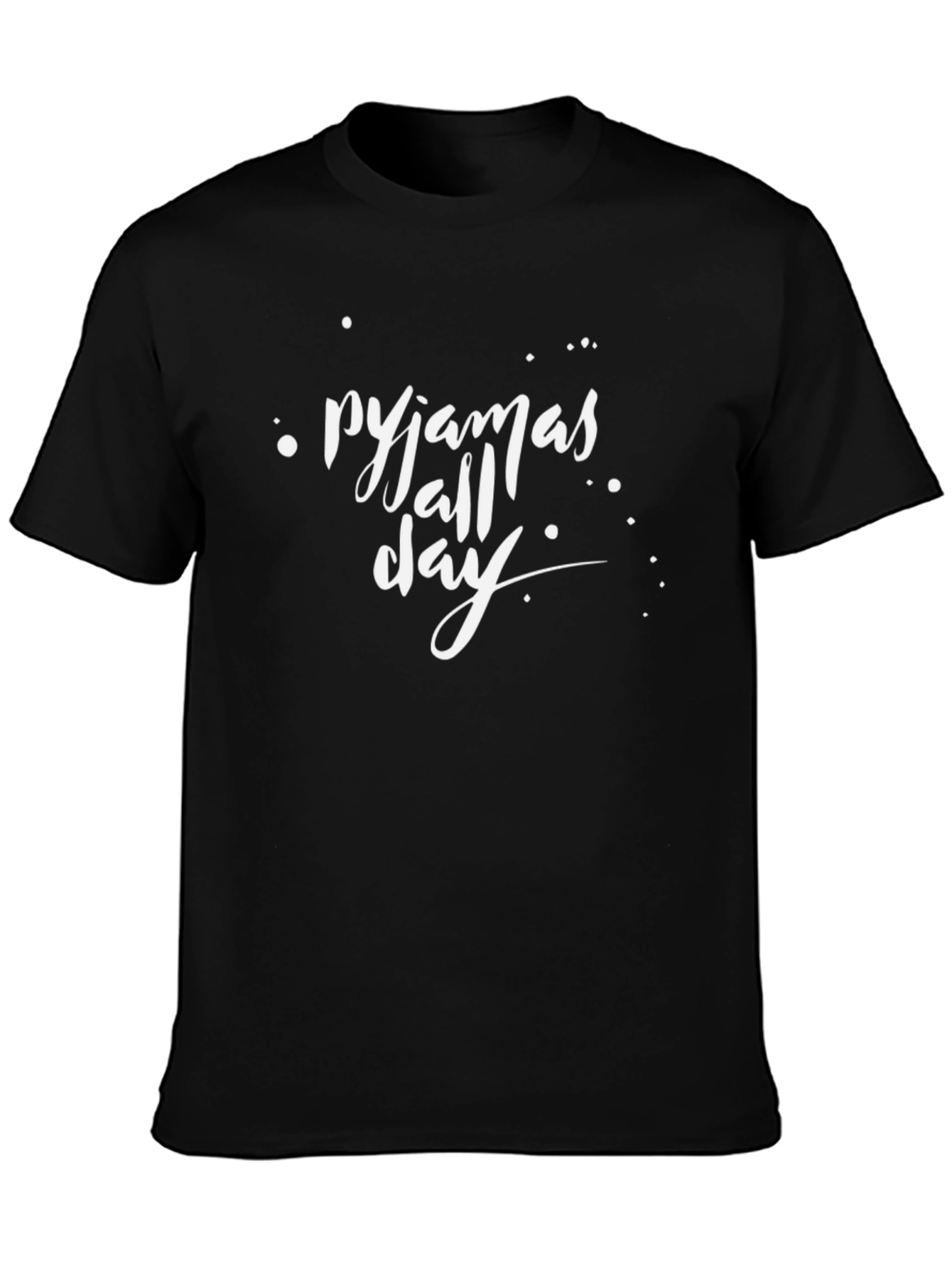 Pajamas All Day Black T-Shirt - Relaxed Fit