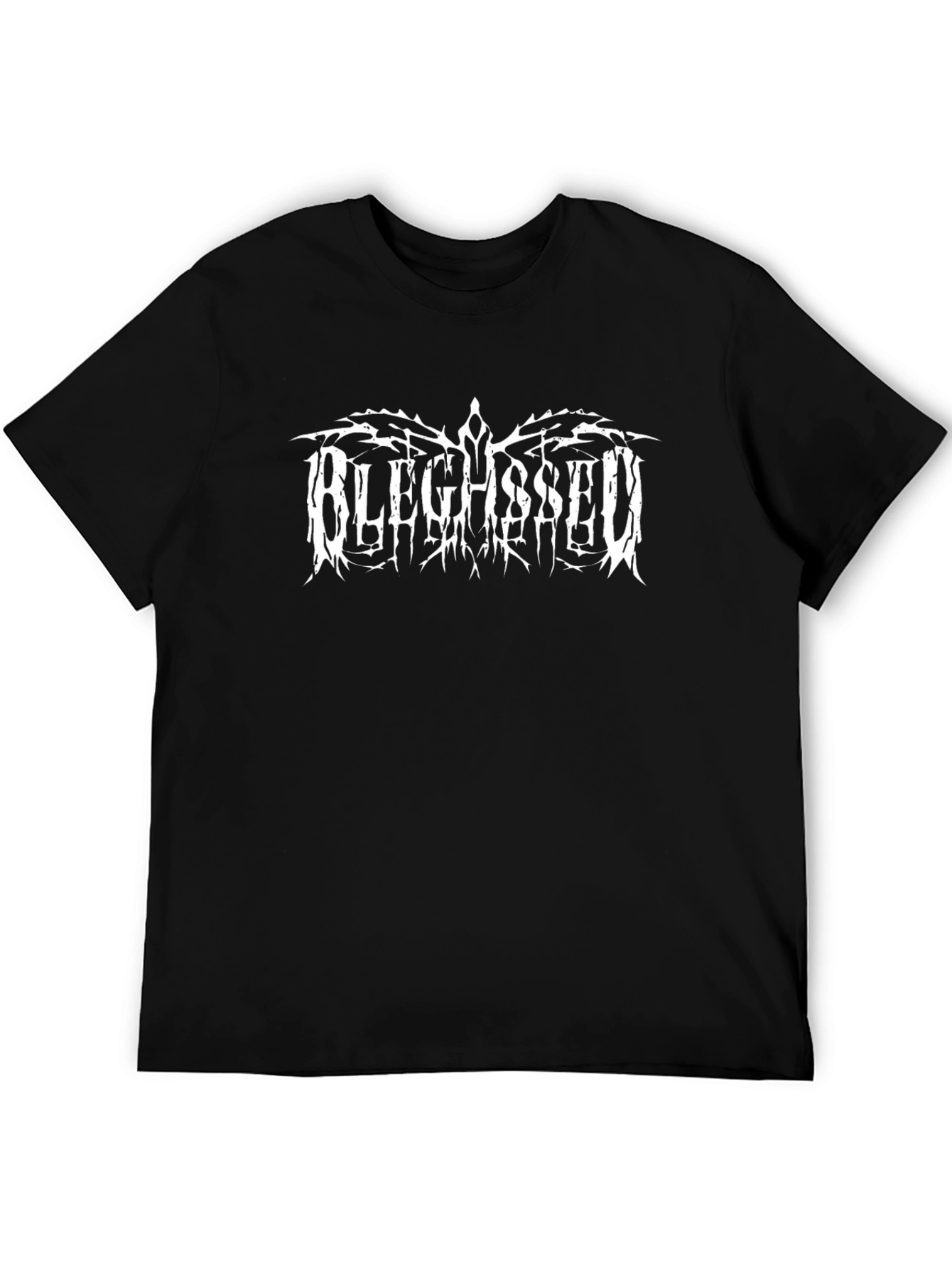 Bleghssed Black T-Shirt - Metal Band Tee