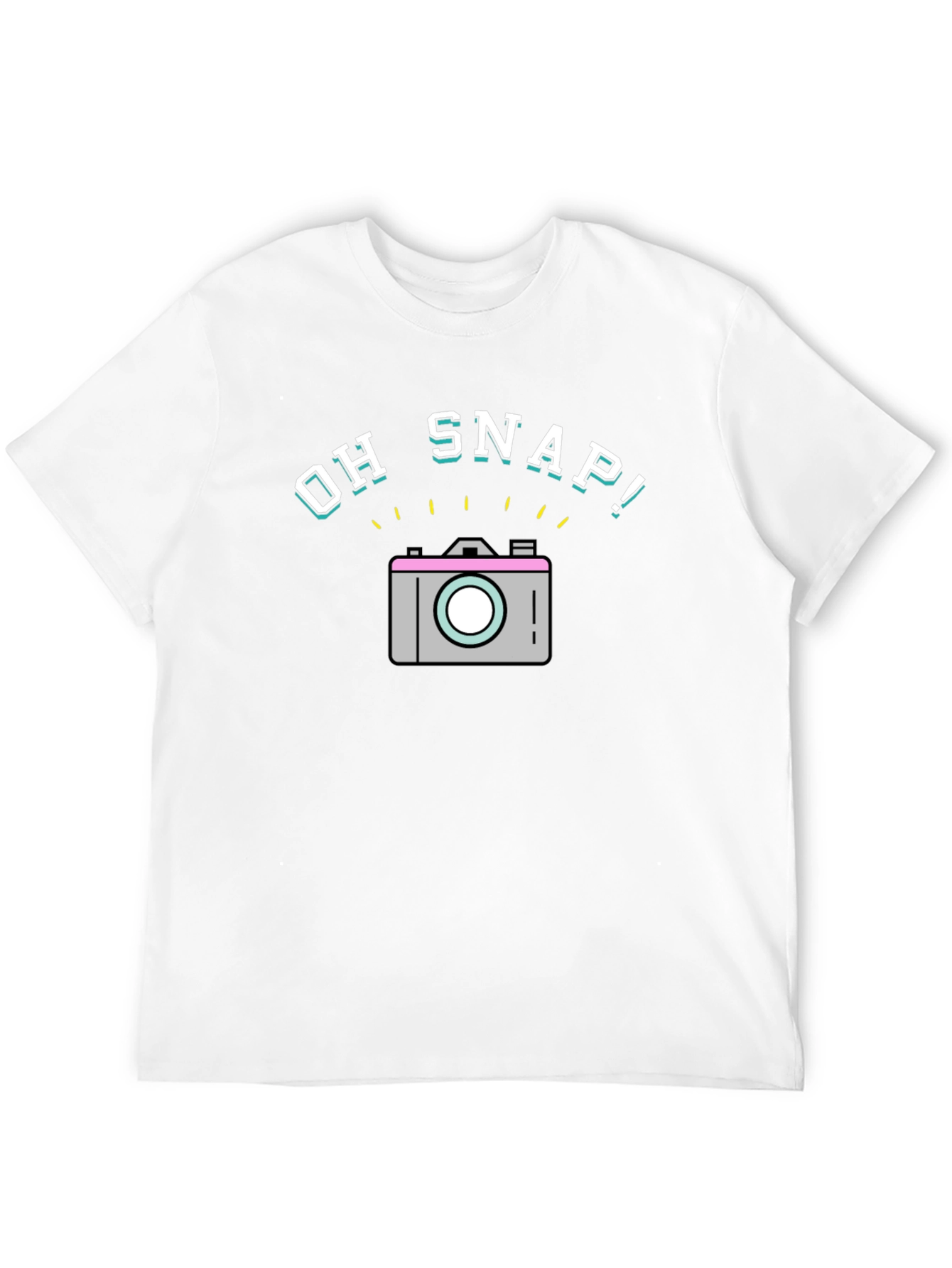 Oh Snap! Graphic Print Black T-Shirt