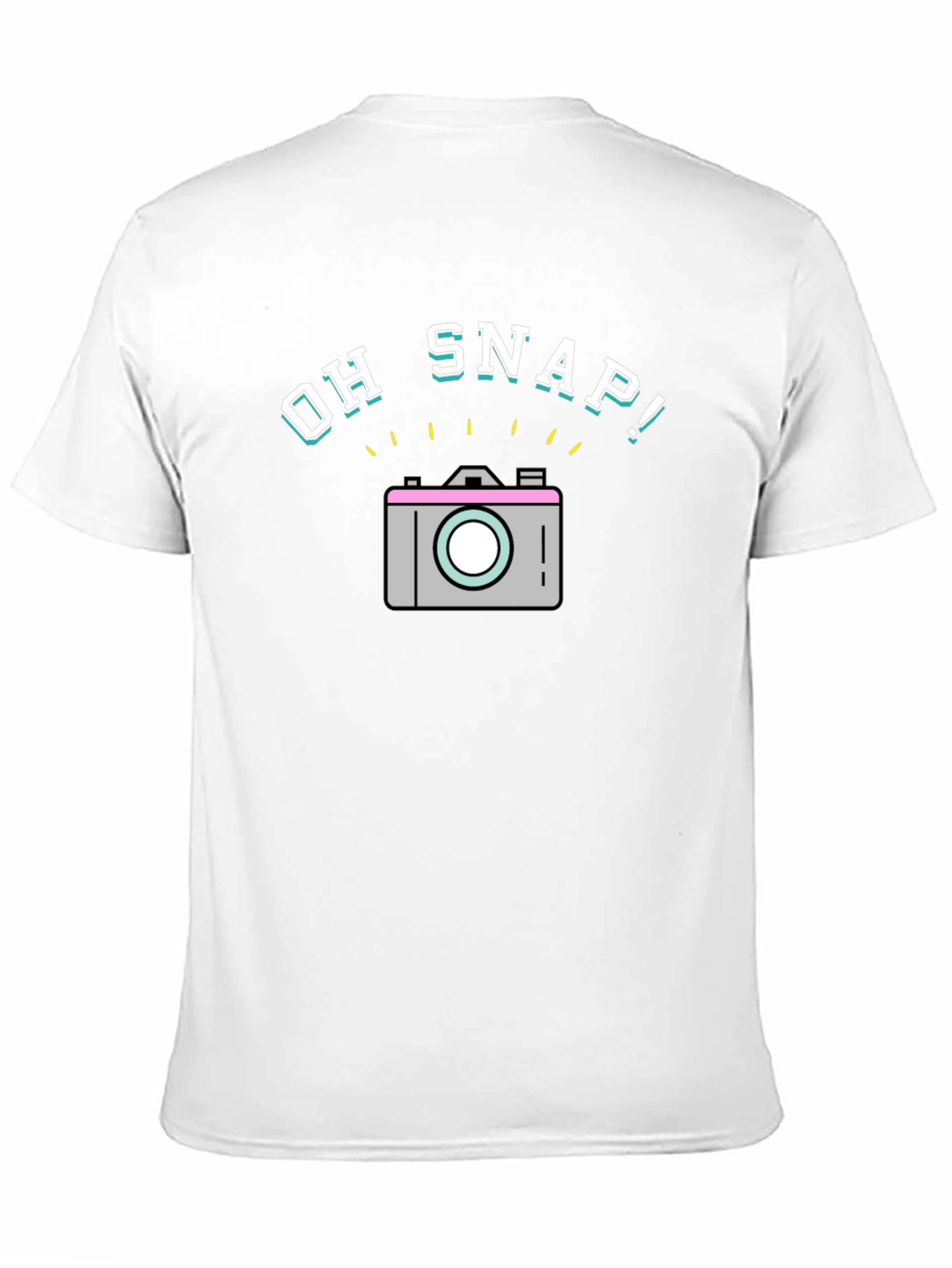 Oh Snap! Graphic Print Black T-Shirt