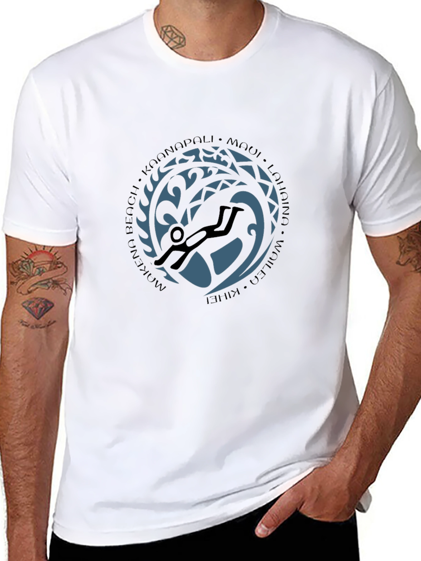 Maui Scuba Diving T-Shirt - Kaanapali Kihei Wailea