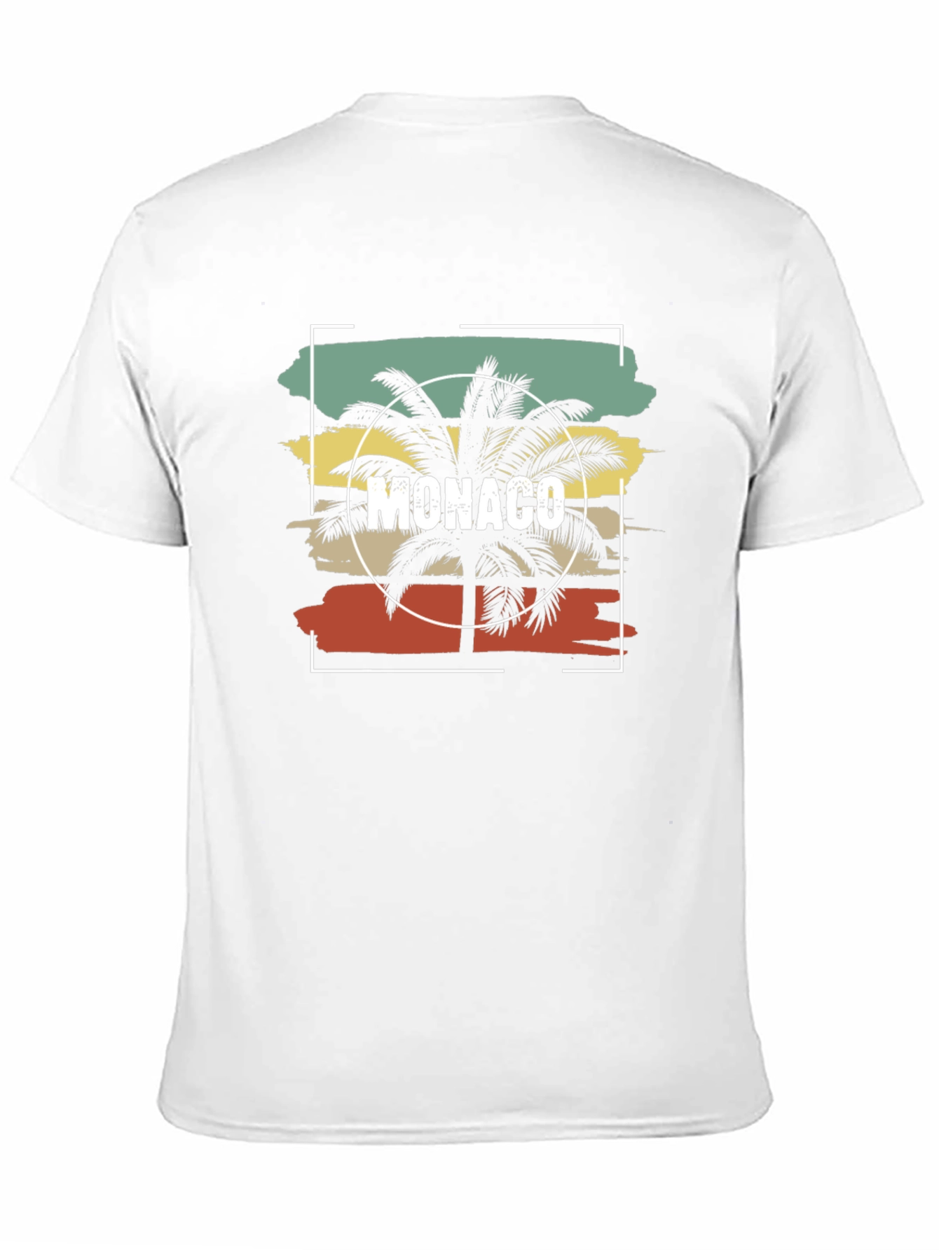 Monaco Palm Tree Graphic Tee - Island Vibes