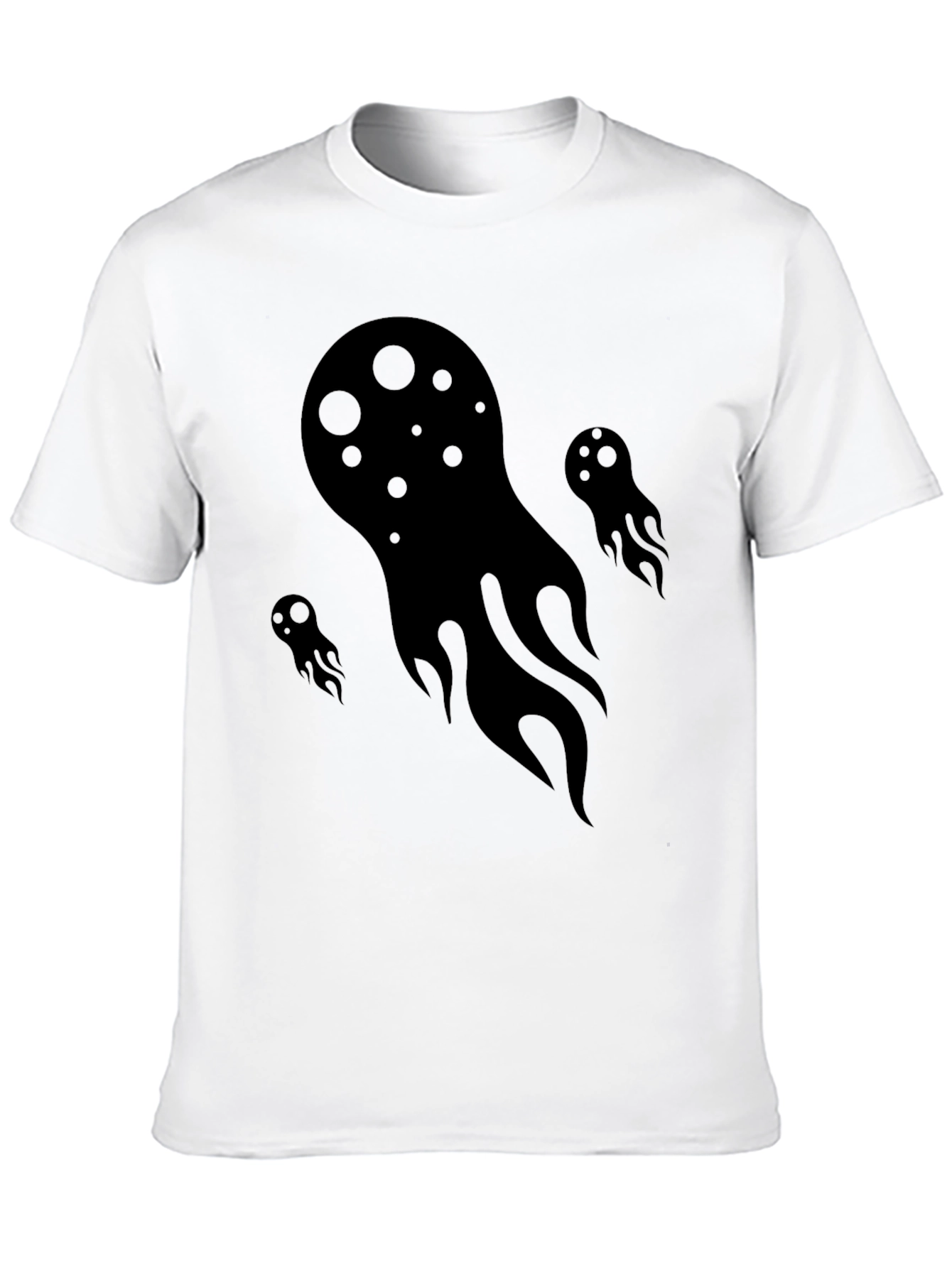 Mystic Flames Graphic Tee - Soft Cotton Black T-Shirt