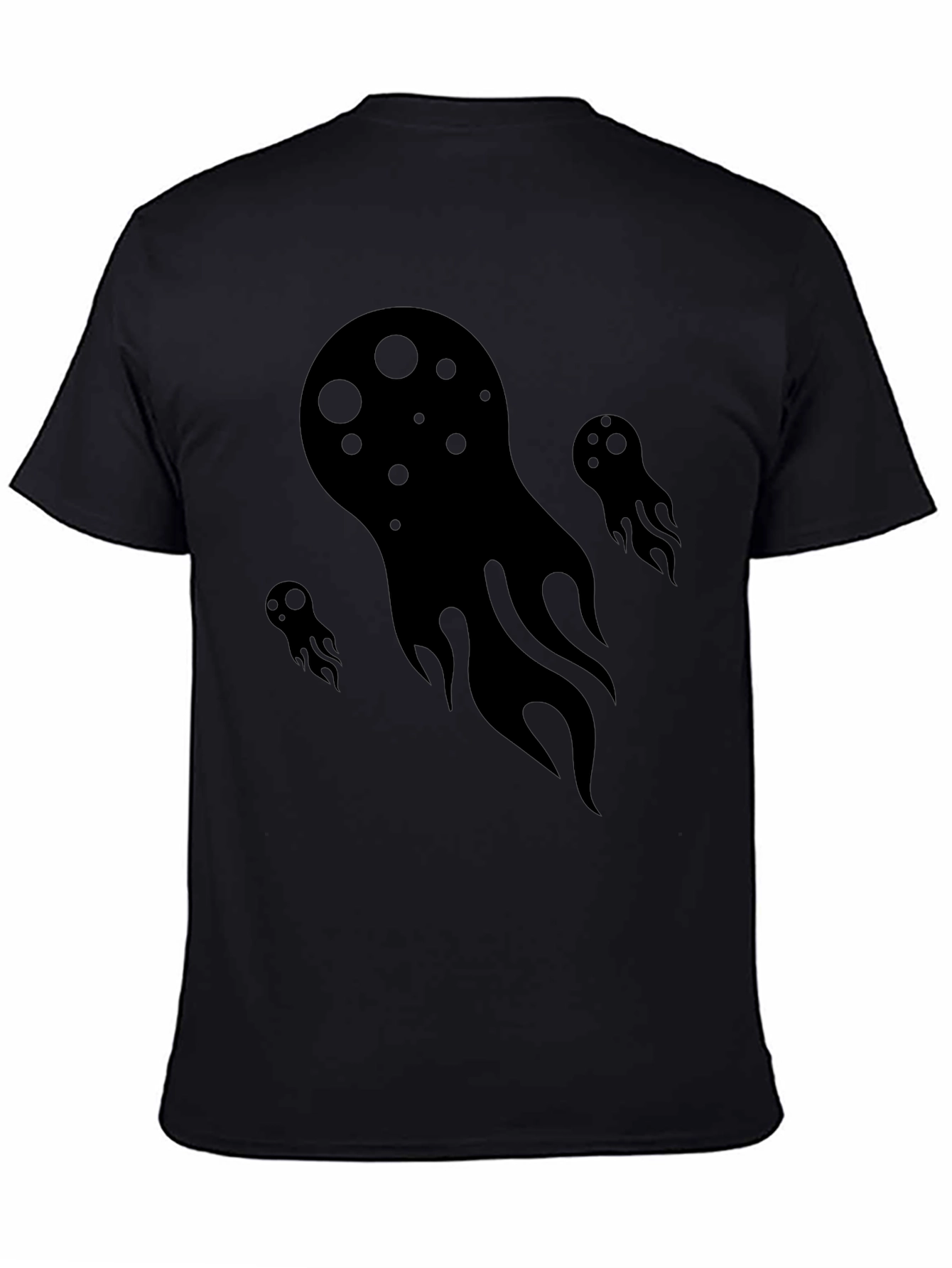 Mystic Flames Graphic Tee - Soft Cotton Black T-Shirt