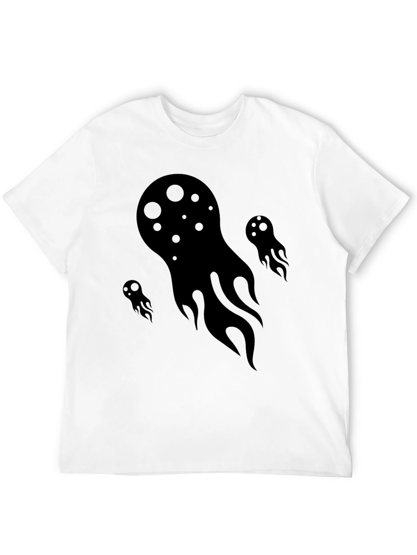 Mystic Flames Graphic Tee - Soft Cotton Black T-Shirt