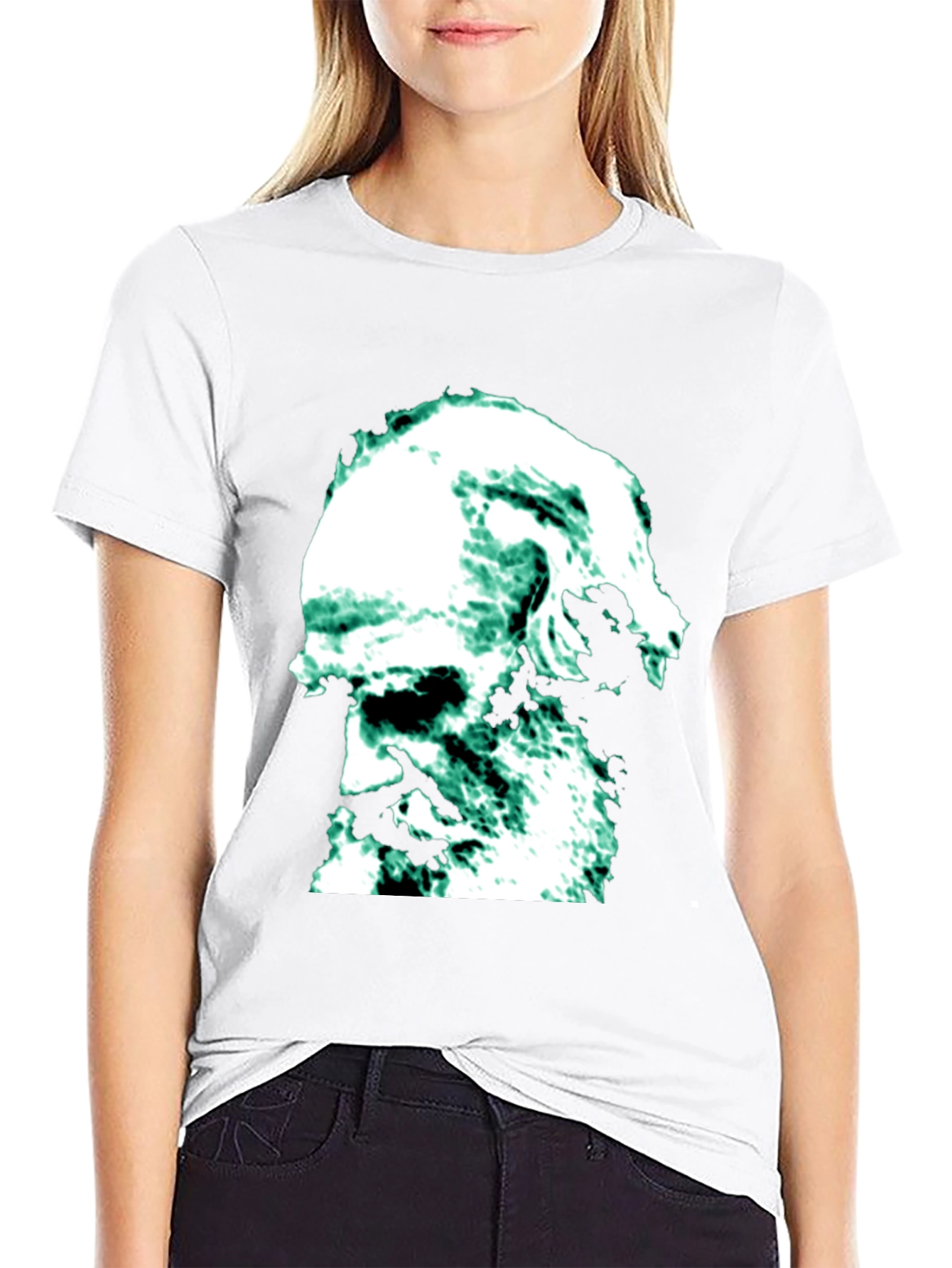 Darwin Graphic T-Shirt - Black Cotton Blend