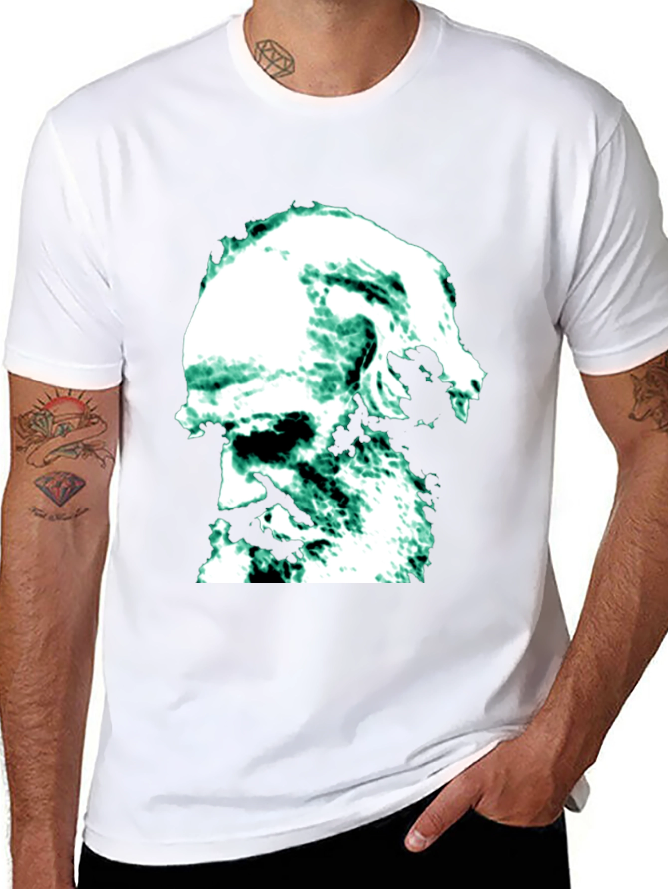 Darwin Graphic T-Shirt - Black Cotton Blend