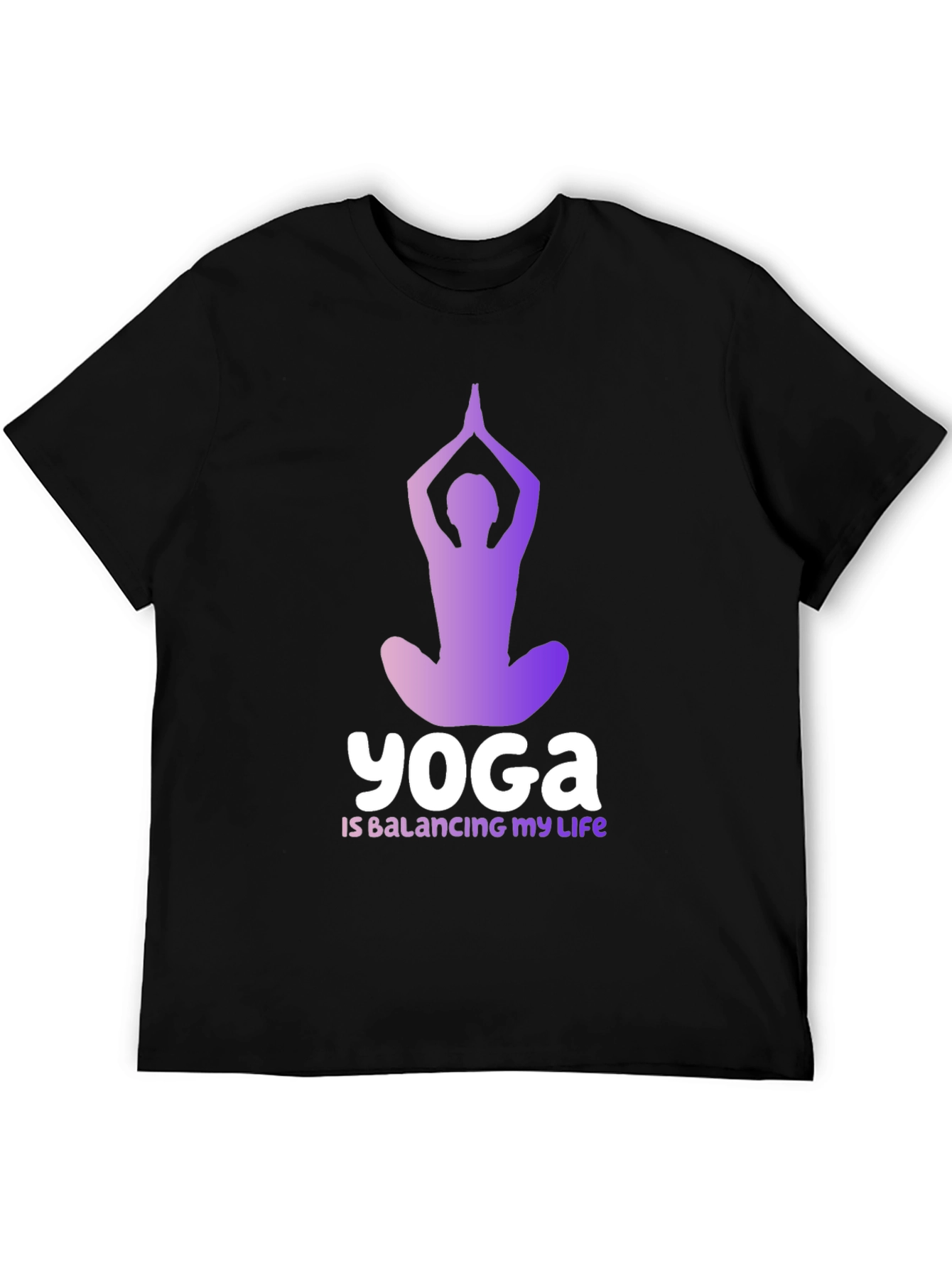 Yoga Balancing Life Graphic T-Shirt