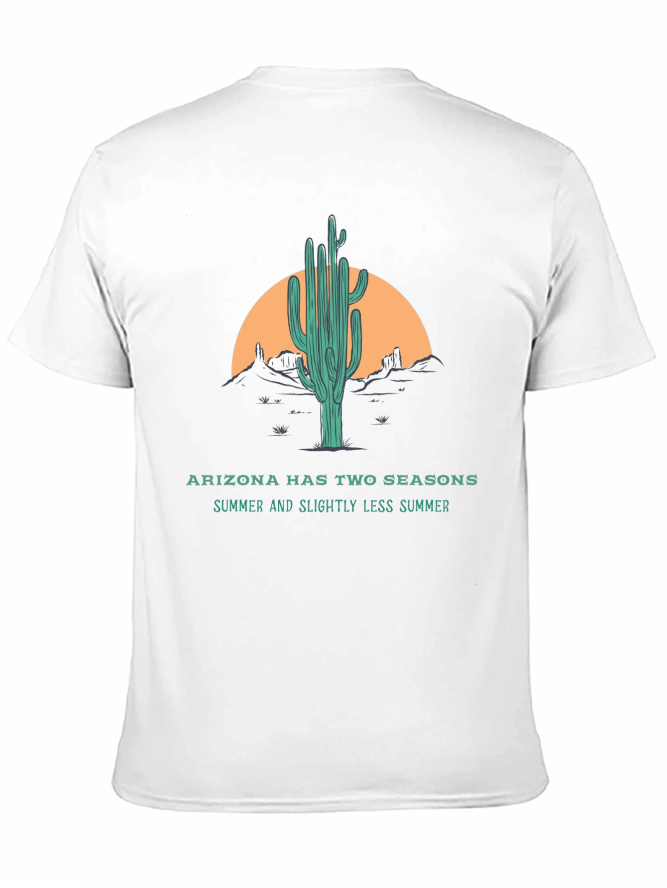 Arizona Two Seasons Graphic Tee - Summer Cactus Design