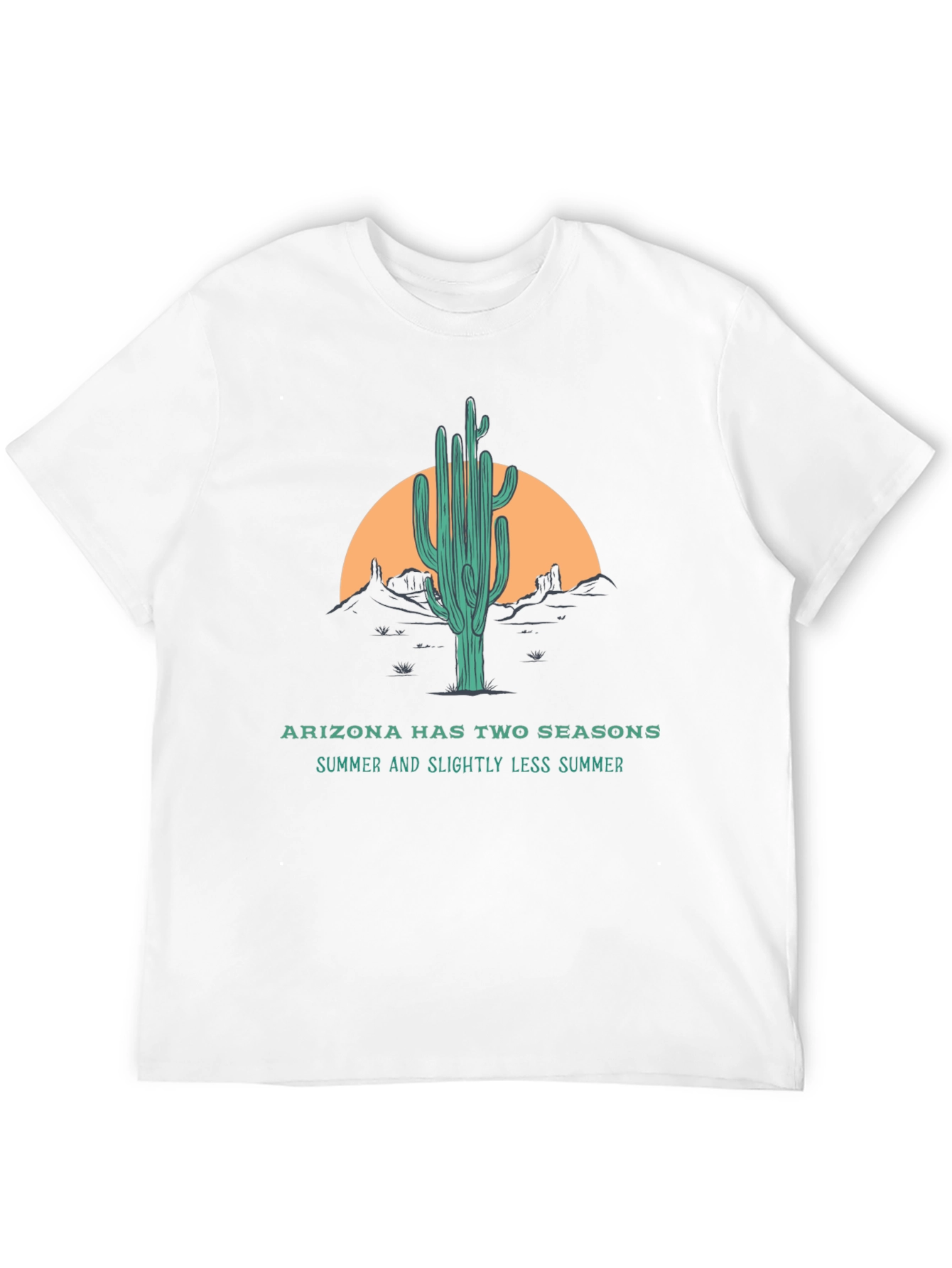 Arizona Two Seasons Graphic Tee - Summer Cactus Design