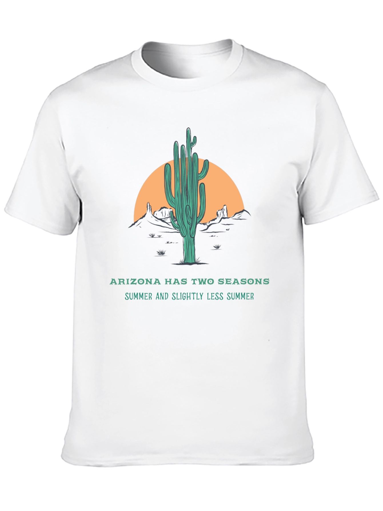 Arizona Two Seasons Graphic Tee - Summer Cactus Design