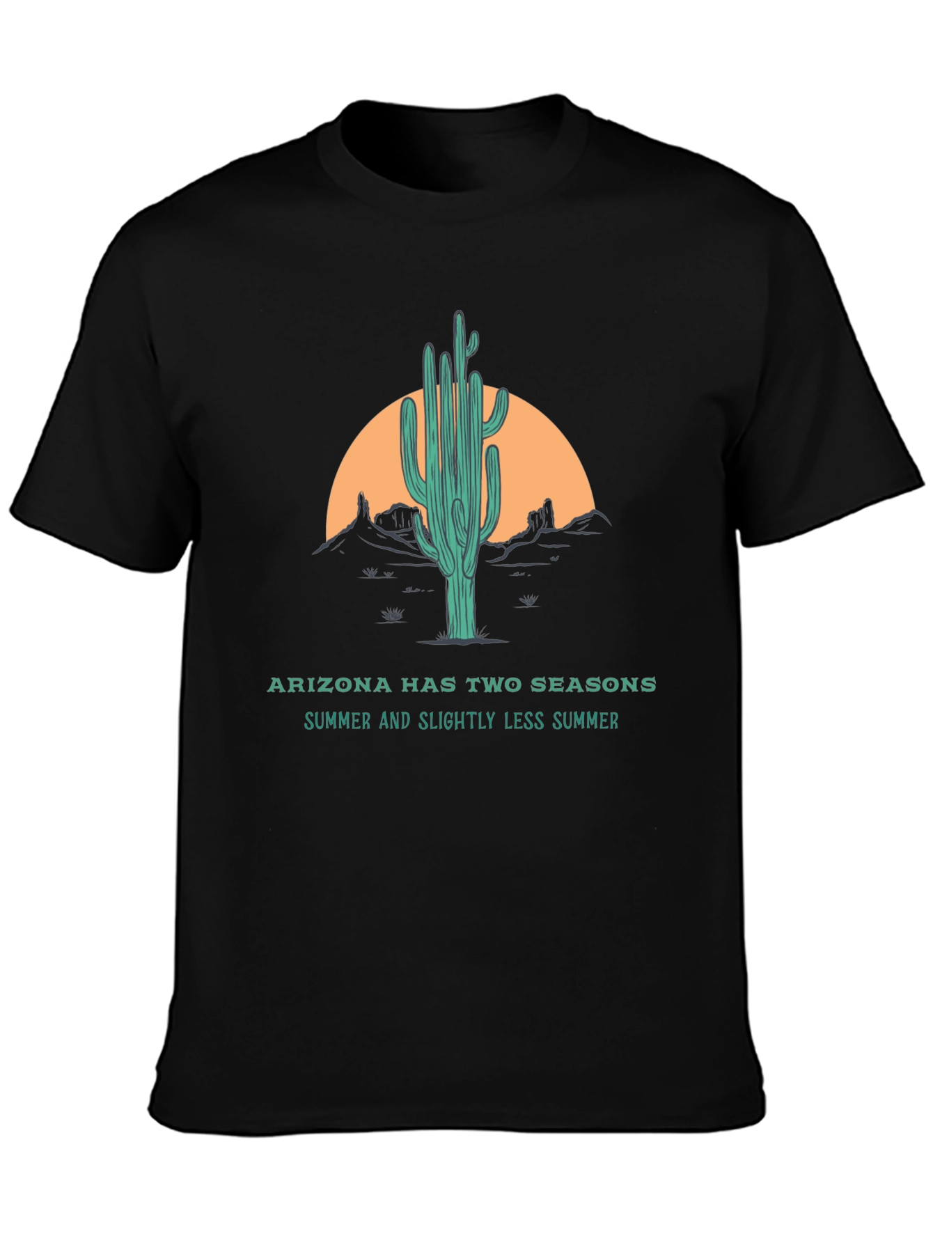 Arizona Two Seasons Graphic Tee - Summer Cactus Design