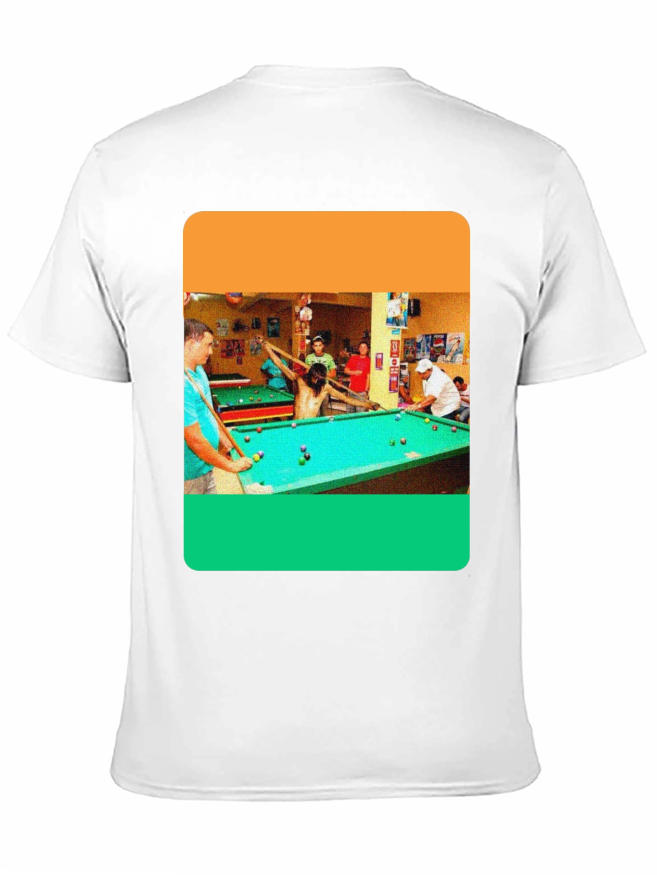 Billiard Jesus Graphic T-Shirt