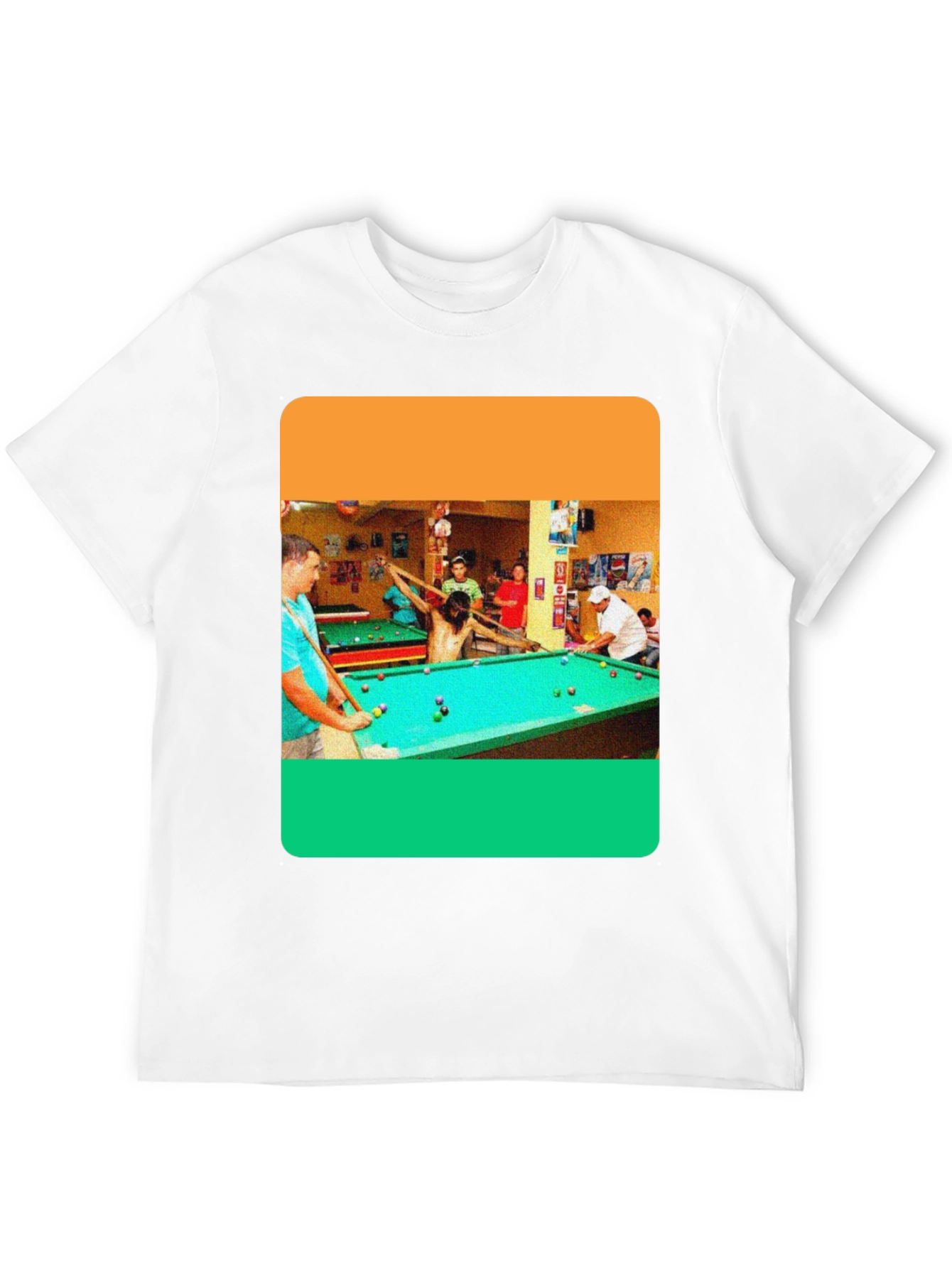 Billiard Jesus Graphic T-Shirt