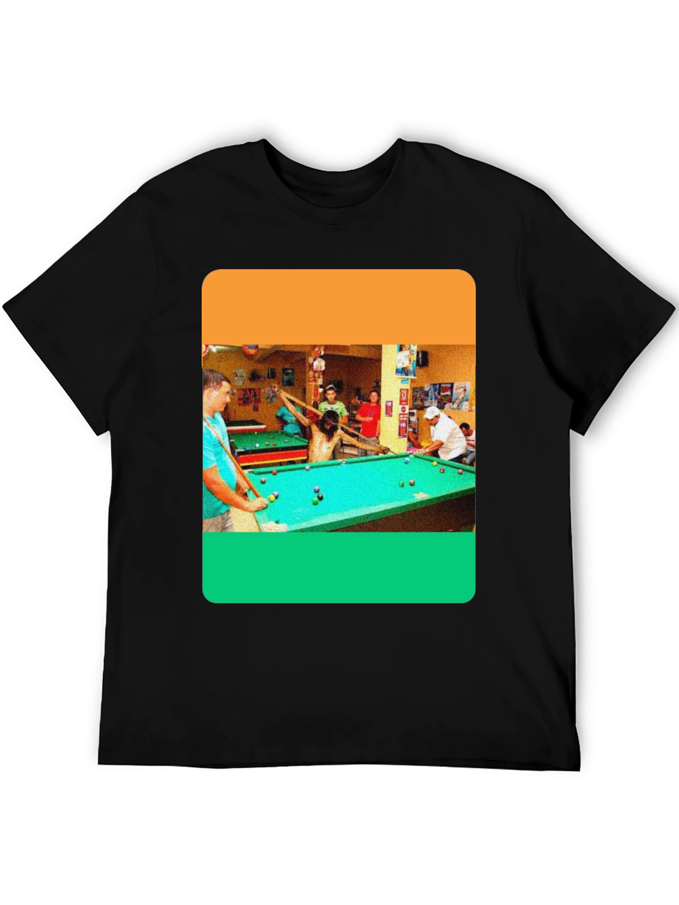 Billiard Jesus Graphic T-Shirt