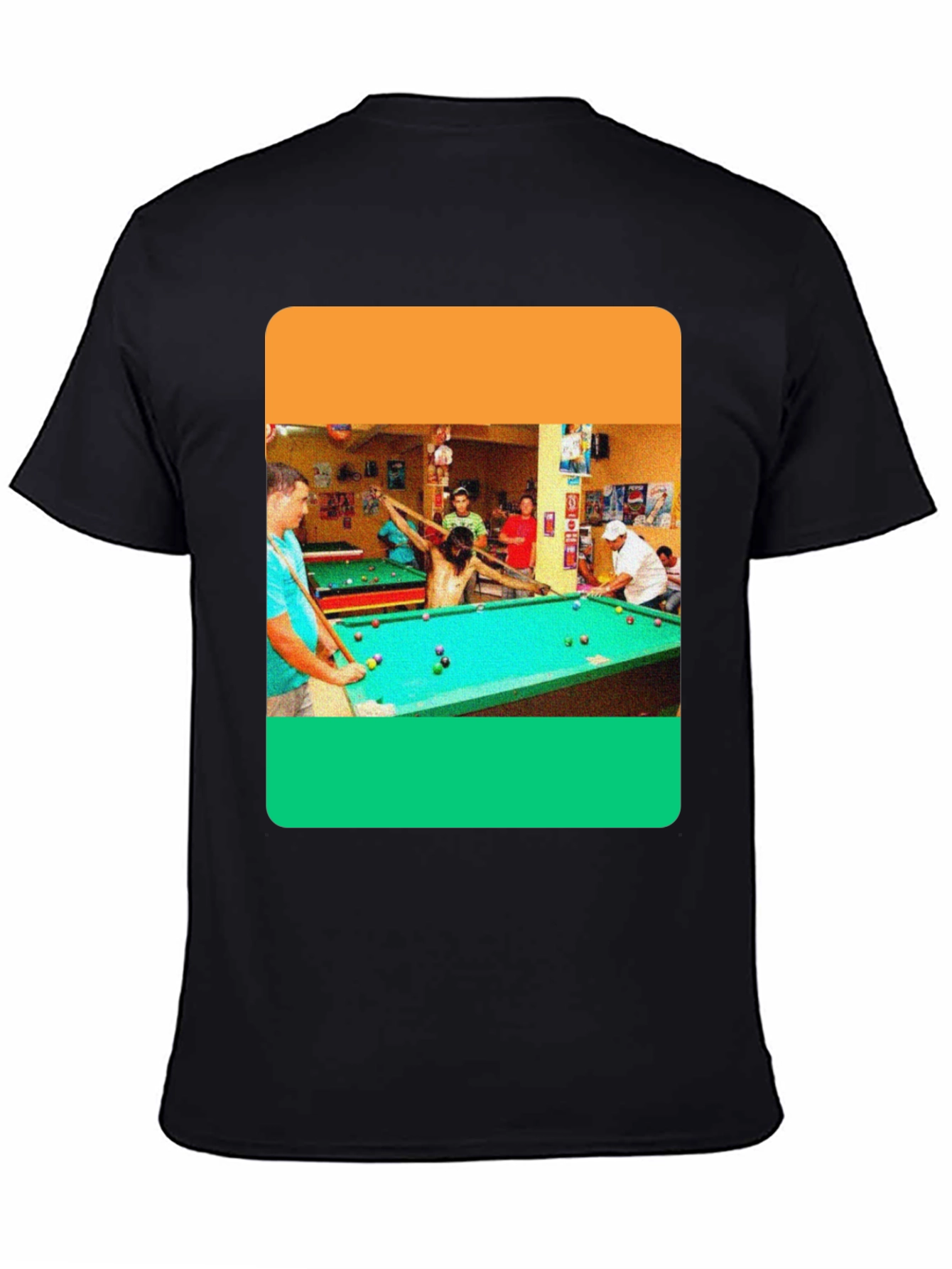 Billiard Jesus Graphic T-Shirt