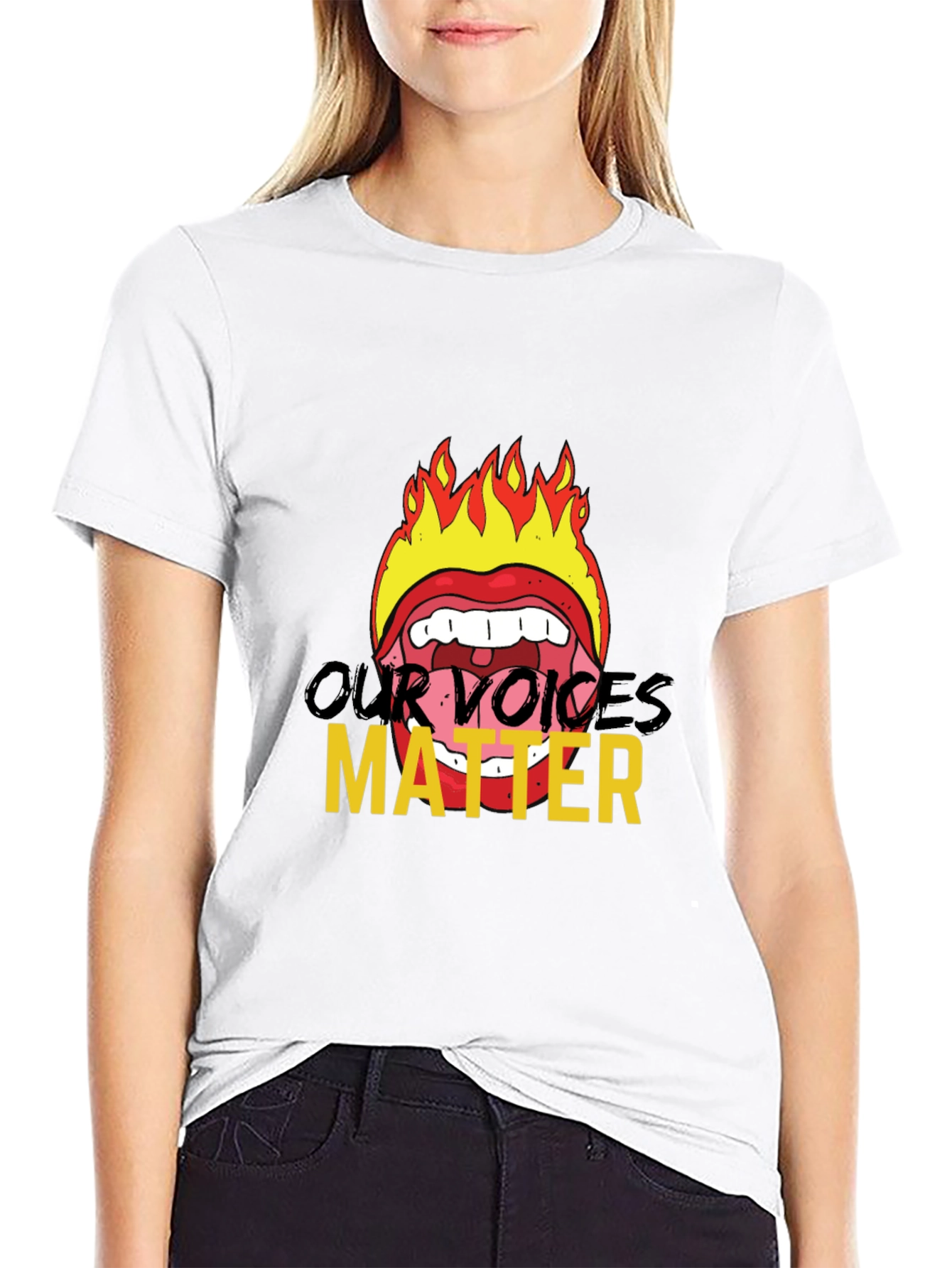 Fiery Voices Matter Graphic Tee