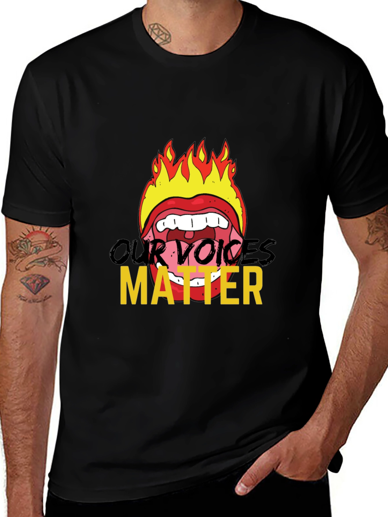 Fiery Voices Matter Graphic Tee