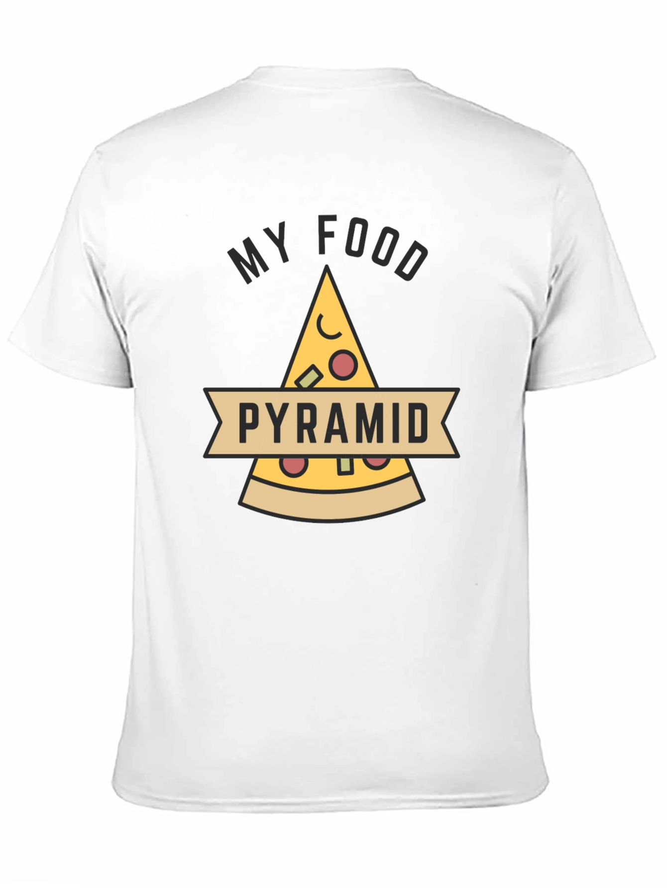 Pizza Food Pyramid Funny Graphic Tee