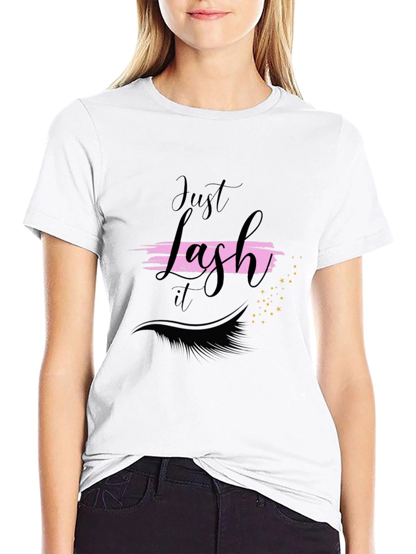 Just Lash It T-Shirt - Eyelash Graphic Tee