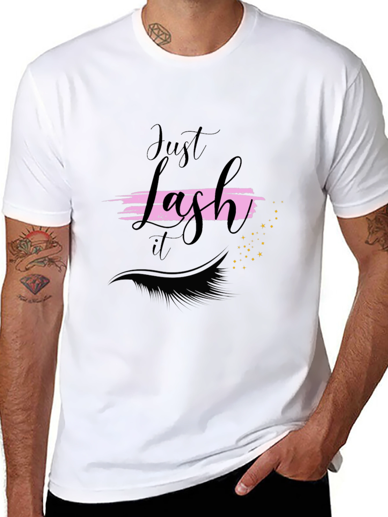 Just Lash It T-Shirt - Eyelash Graphic Tee