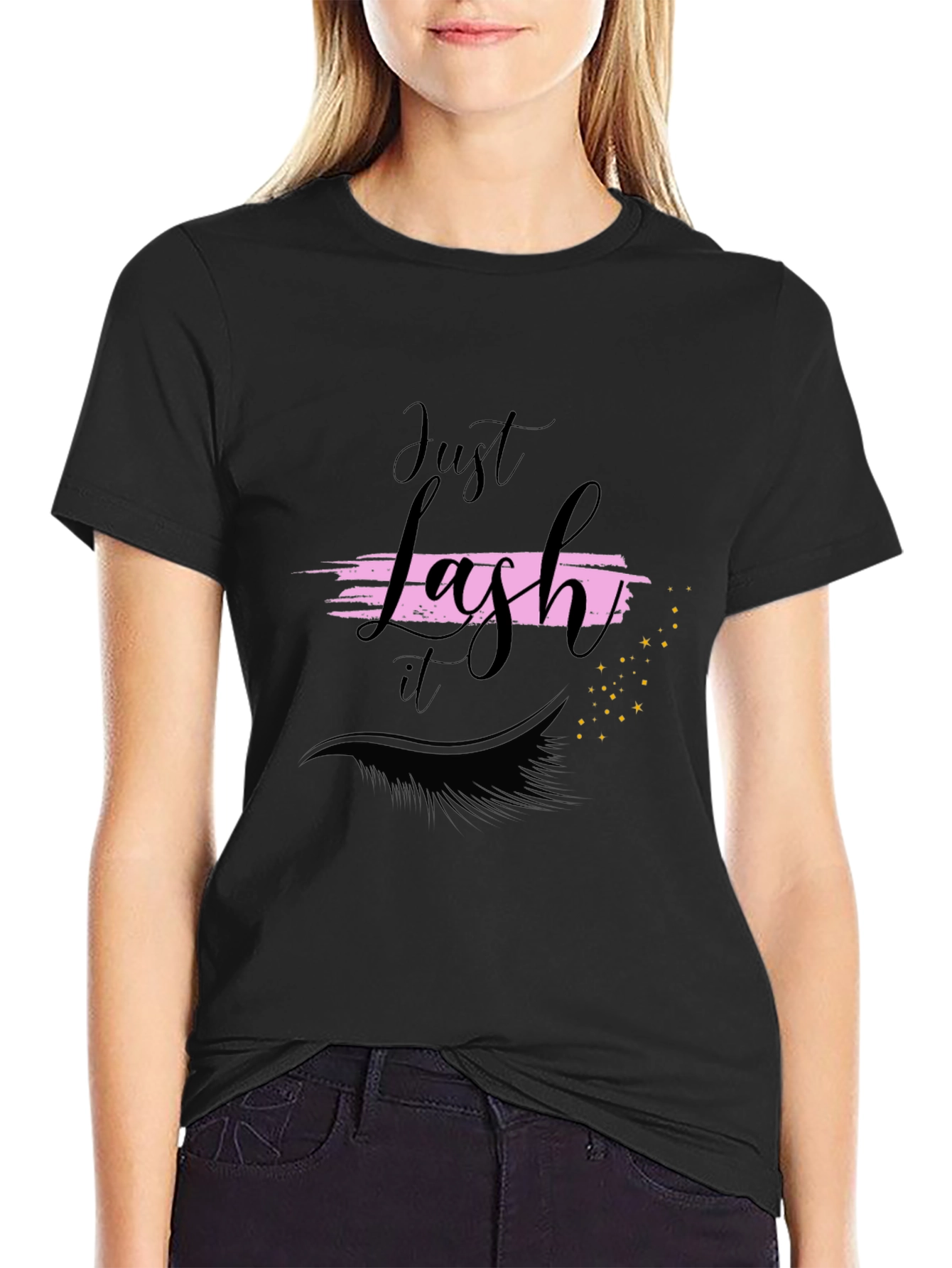 Just Lash It T-Shirt - Eyelash Graphic Tee