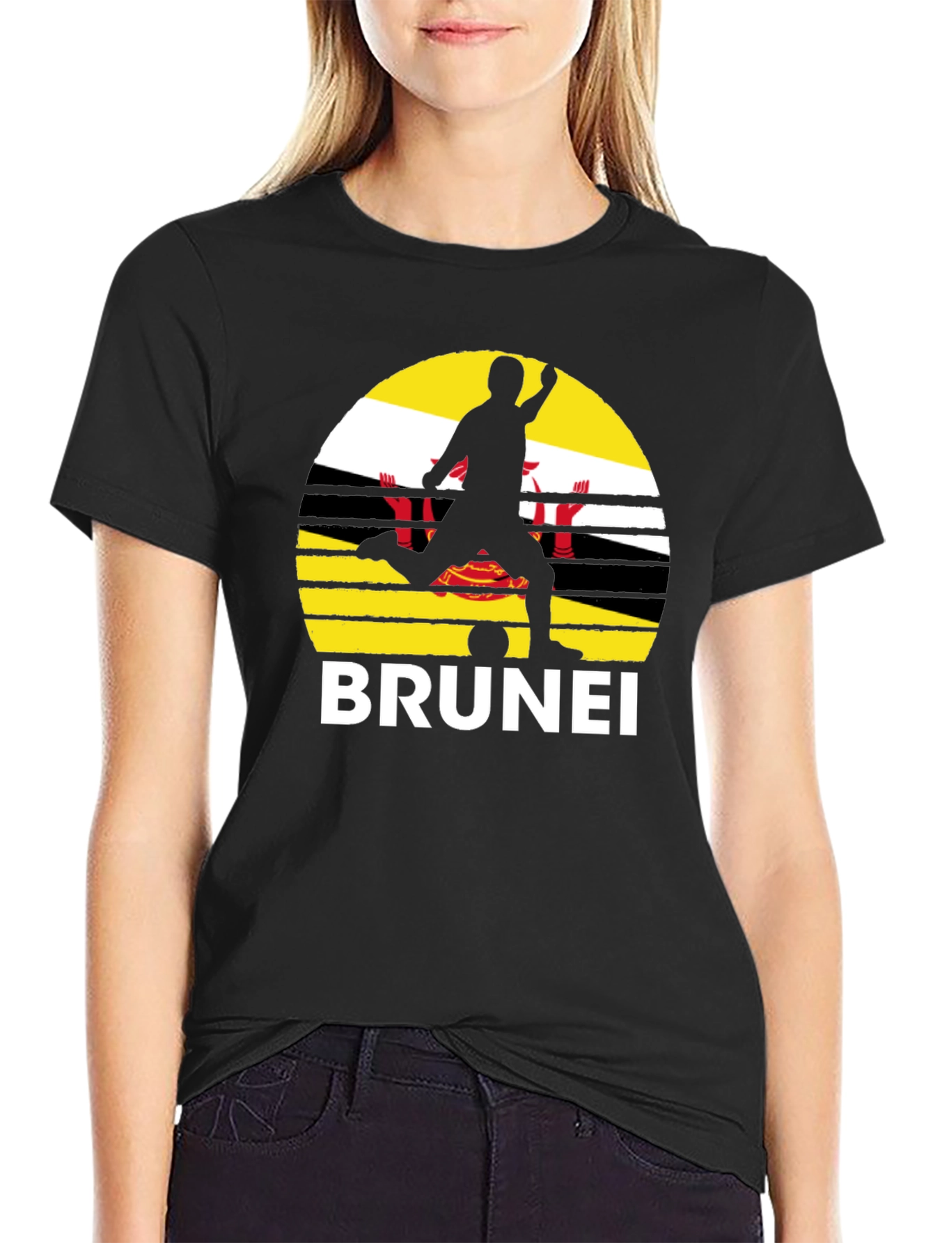 Brunei Soccer T-Shirt - Flag Graphic Tee