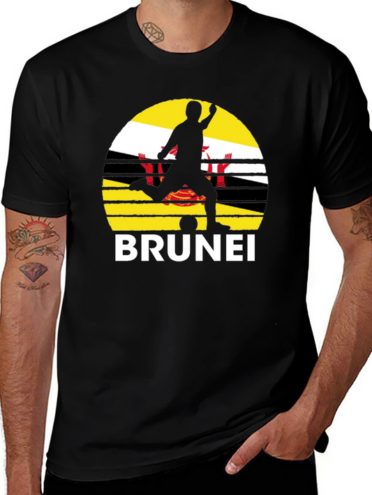 Brunei Soccer T-Shirt - Flag Graphic Tee