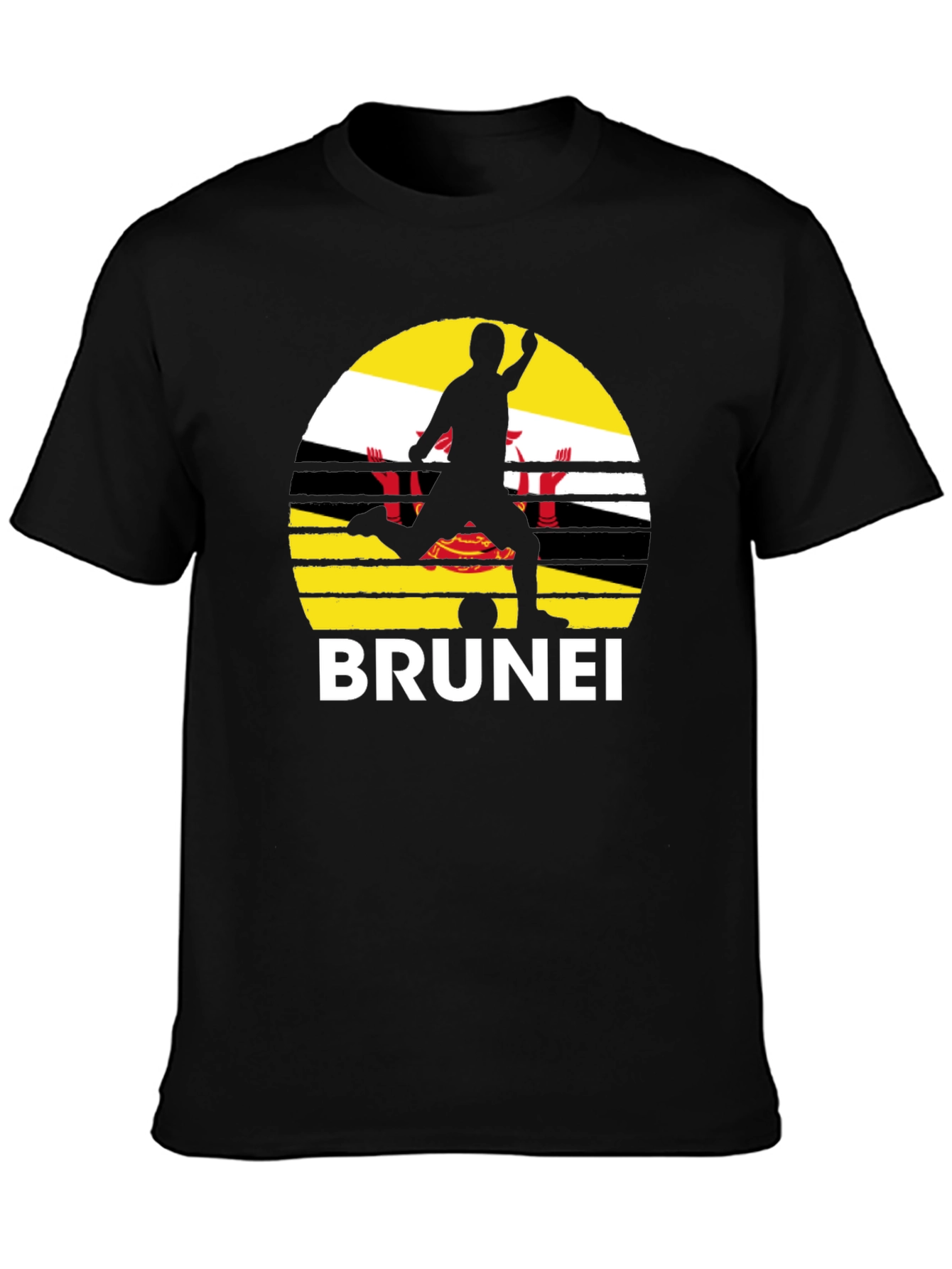 Brunei Soccer T-Shirt - Flag Graphic Tee