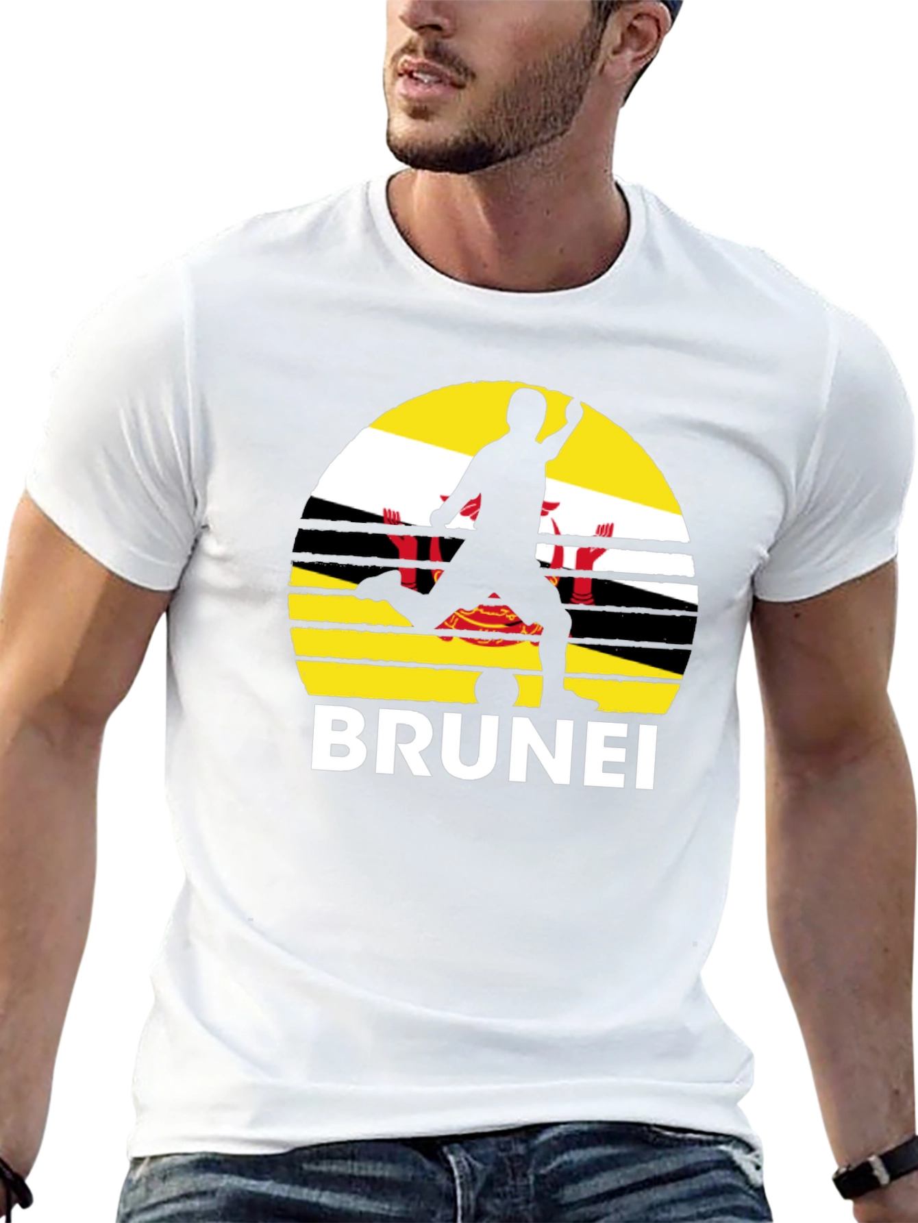 Brunei Soccer T-Shirt - Flag Graphic Tee
