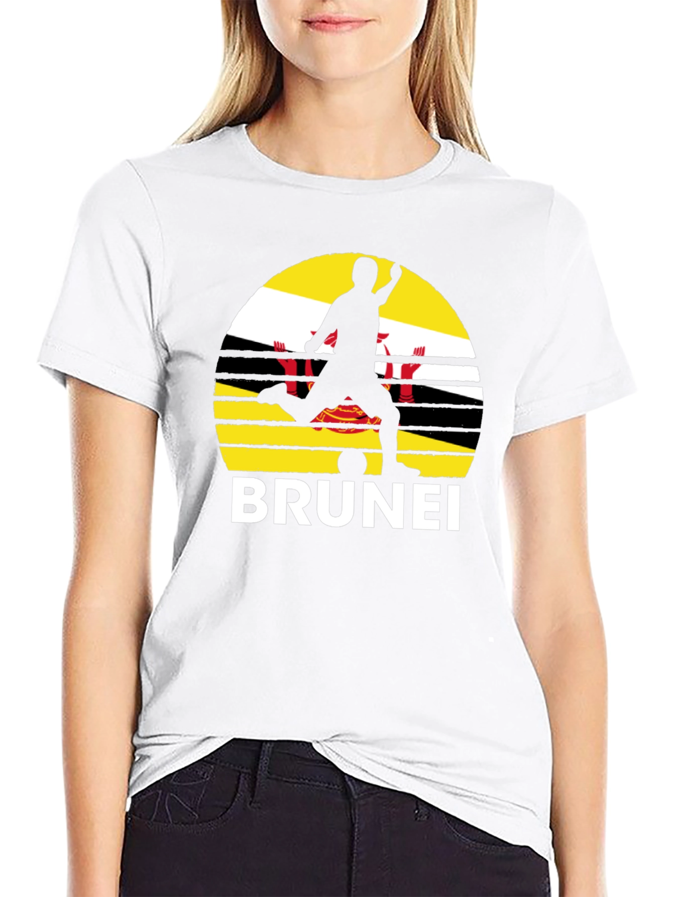 Brunei Soccer T-Shirt - Flag Graphic Tee