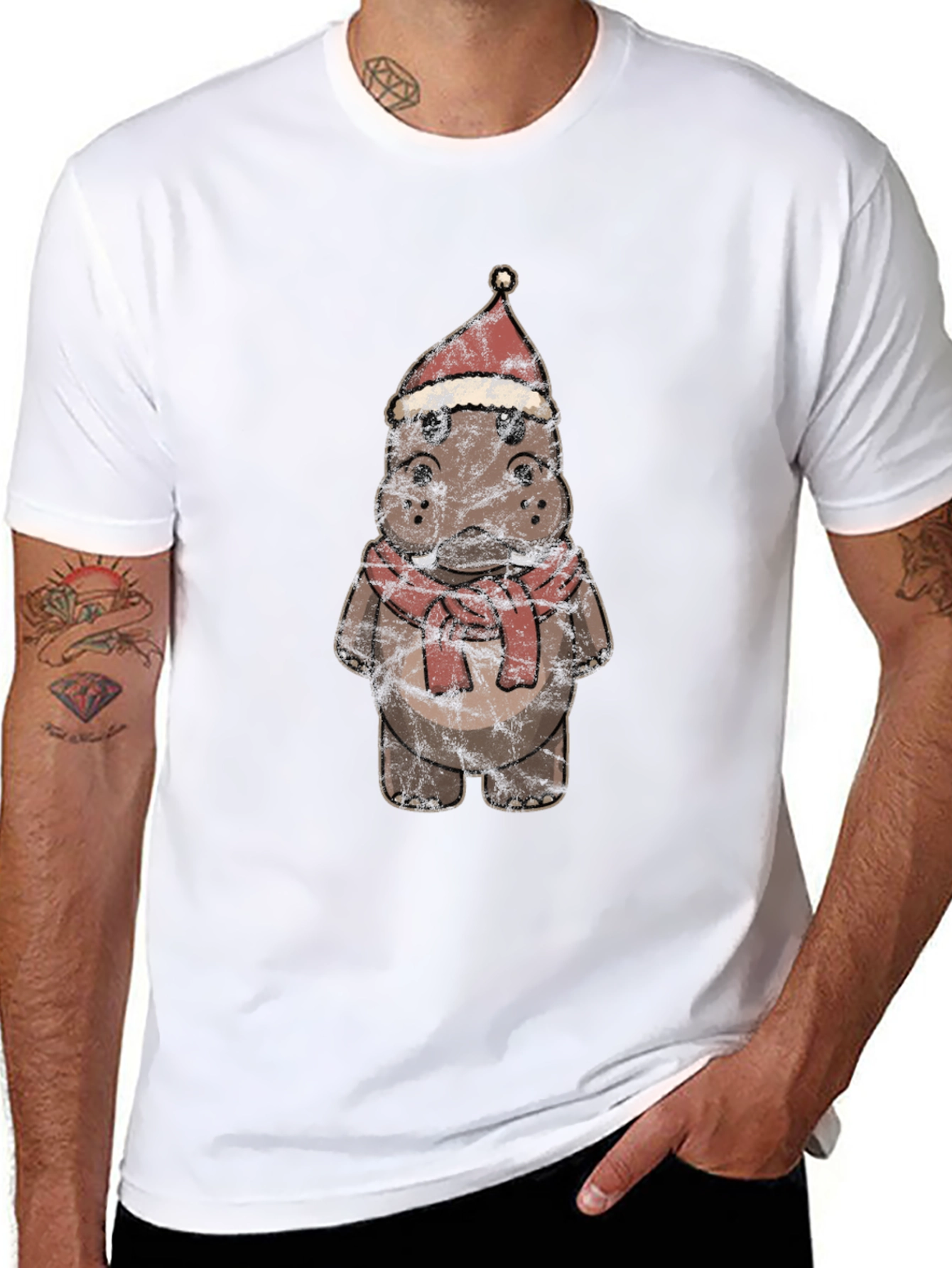 Festive Hippo T-Shirt