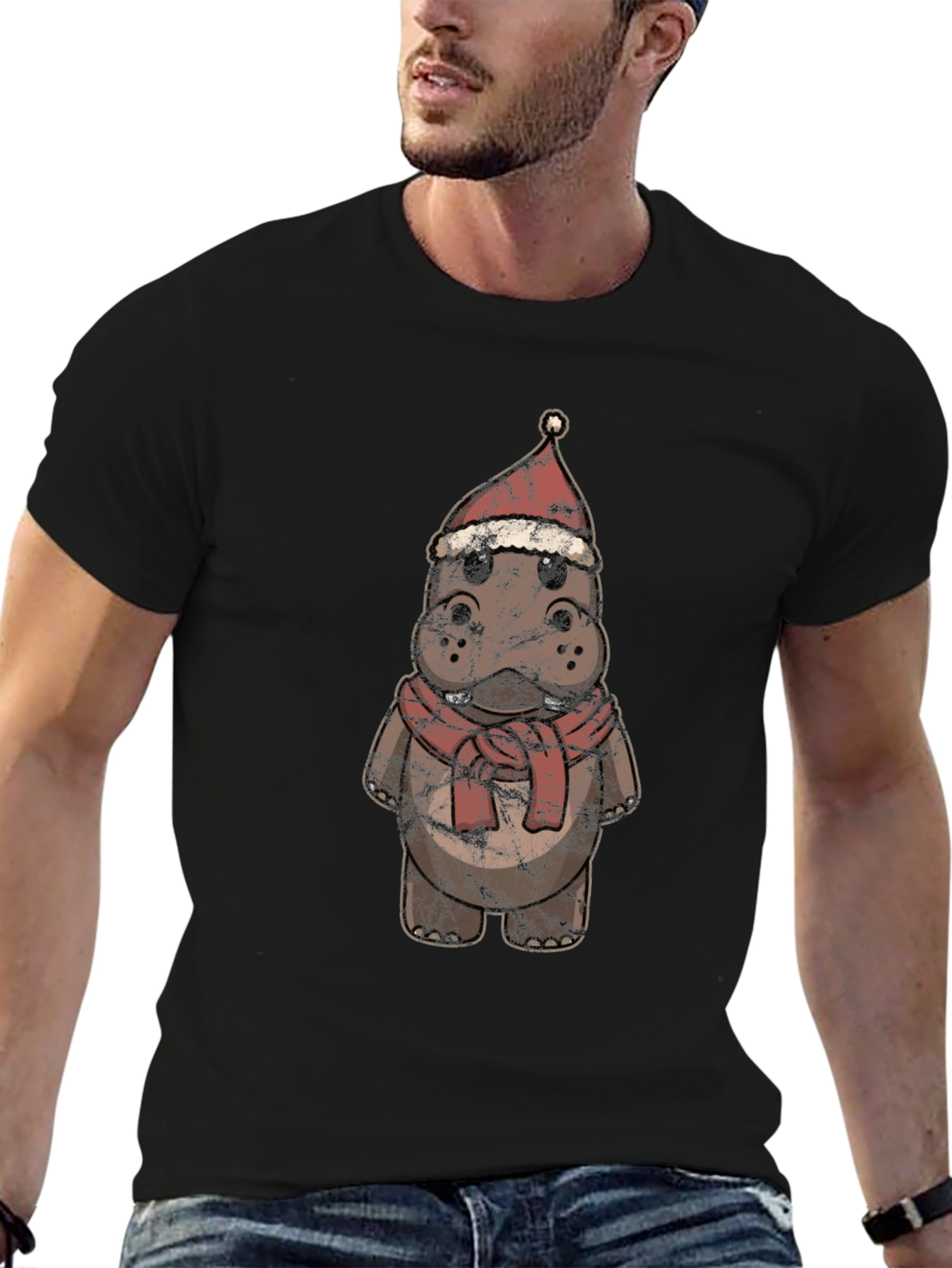 Festive Hippo T-Shirt