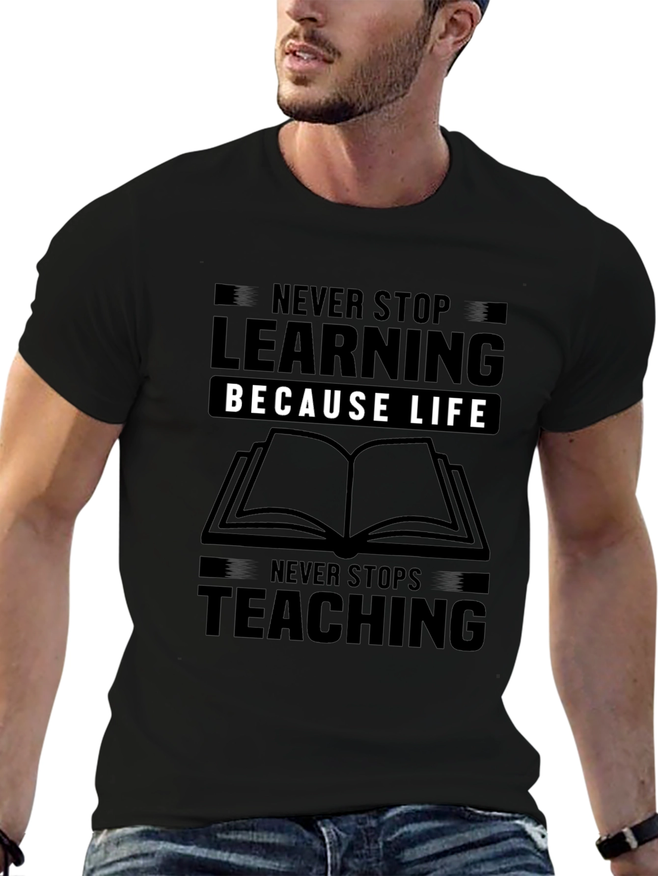 Never Stop Learning Graphic Tee