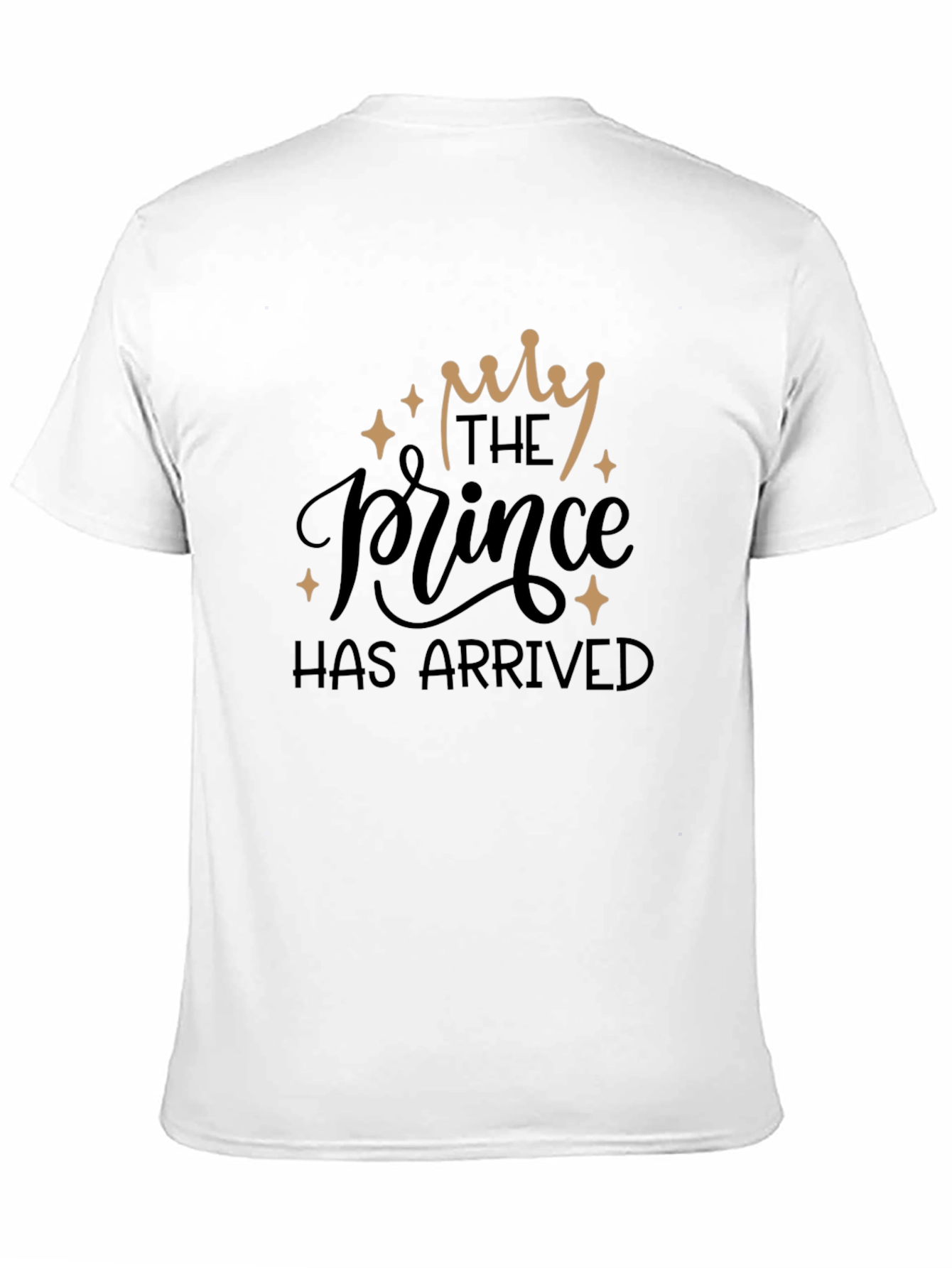 The Prince Has Arrived Black Graphic T-Shirt