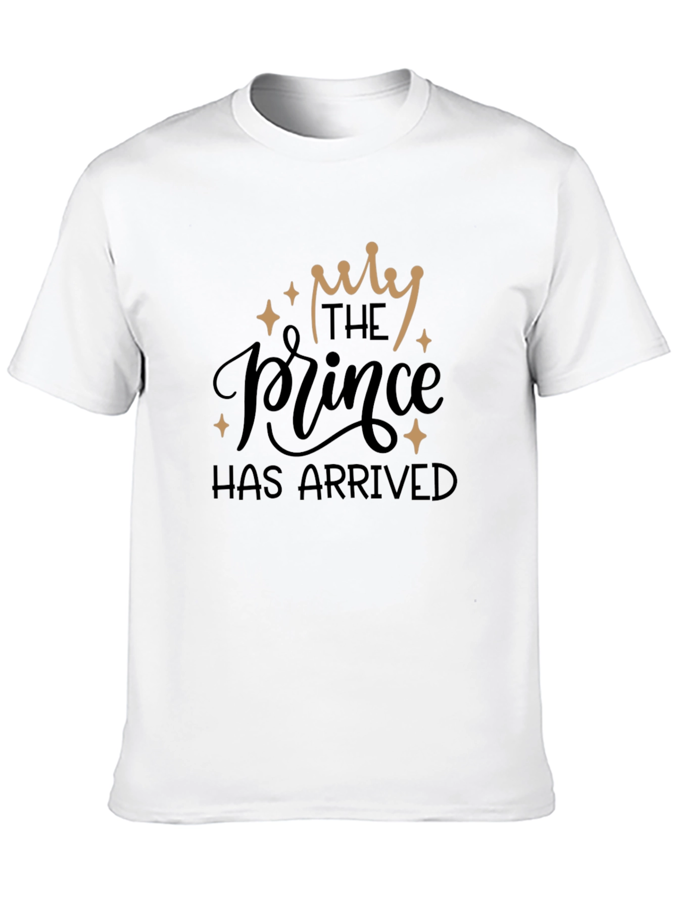 The Prince Has Arrived Black Graphic T-Shirt