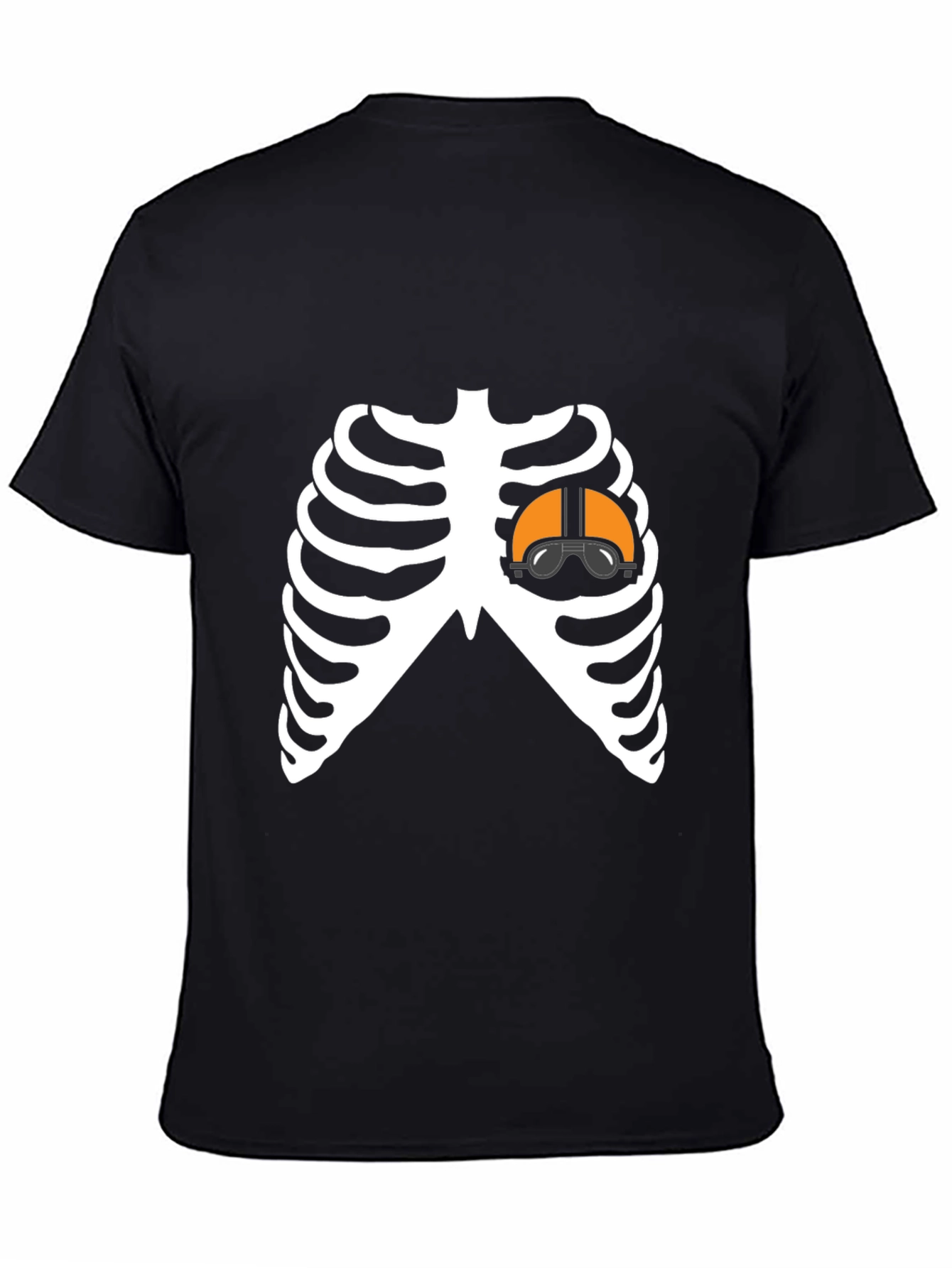 Pilot Heart Skeleton T-Shirt - Unique Halloween Costume Tee