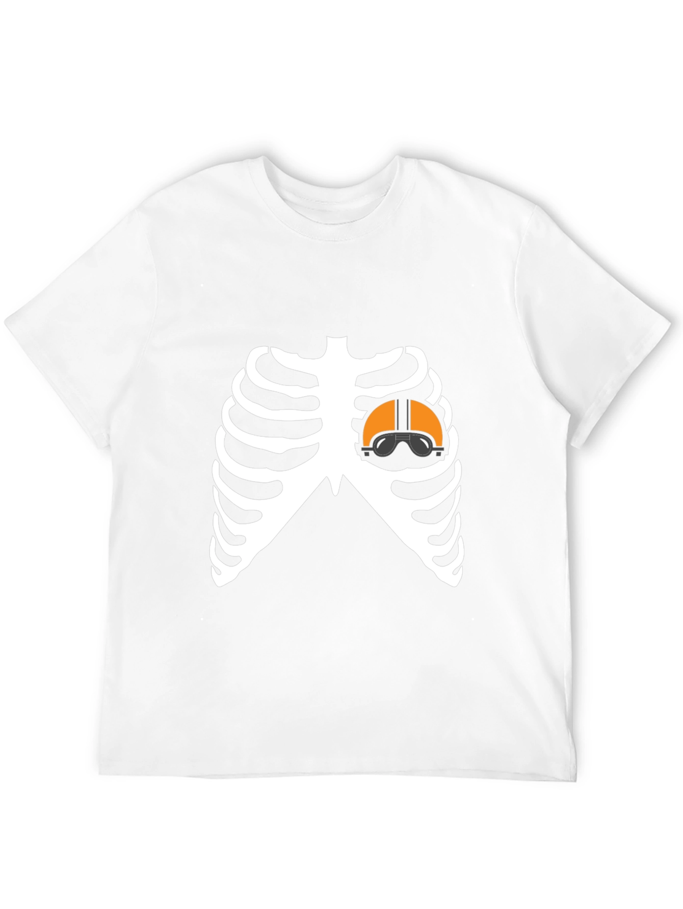 Pilot Heart Skeleton T-Shirt - Unique Halloween Costume Tee