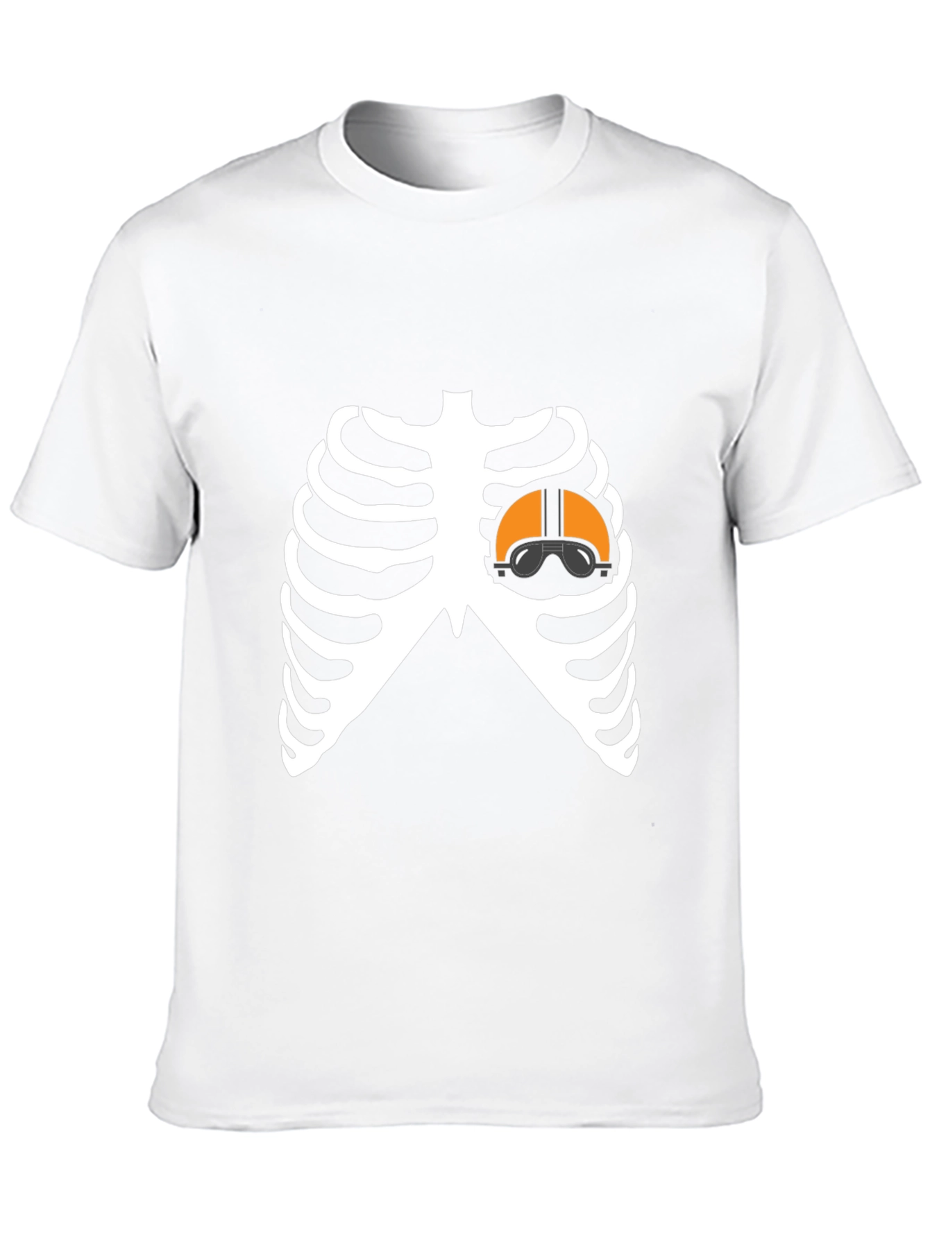 Pilot Heart Skeleton T-Shirt - Unique Halloween Costume Tee