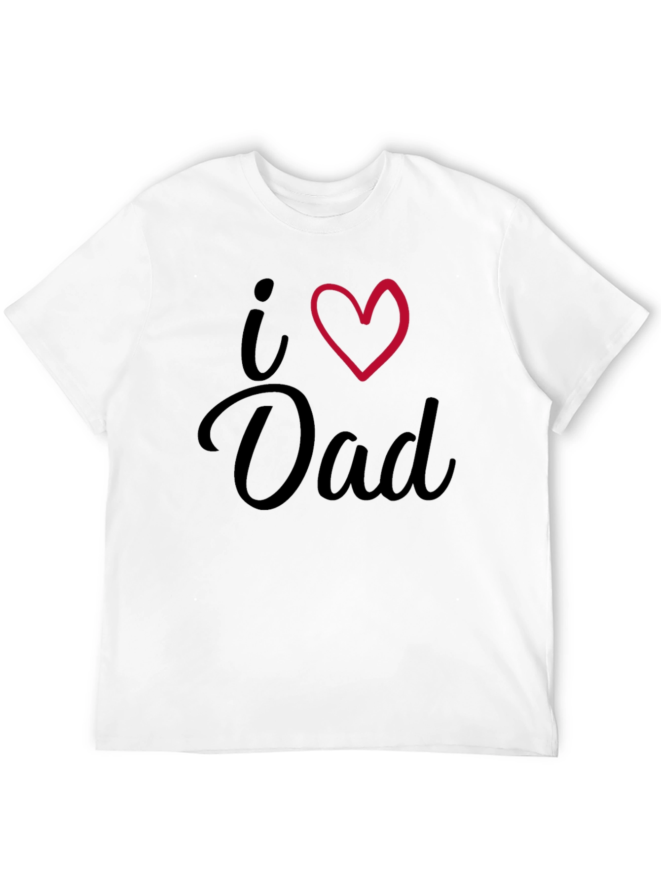 I Heart Dad Black T-Shirt
