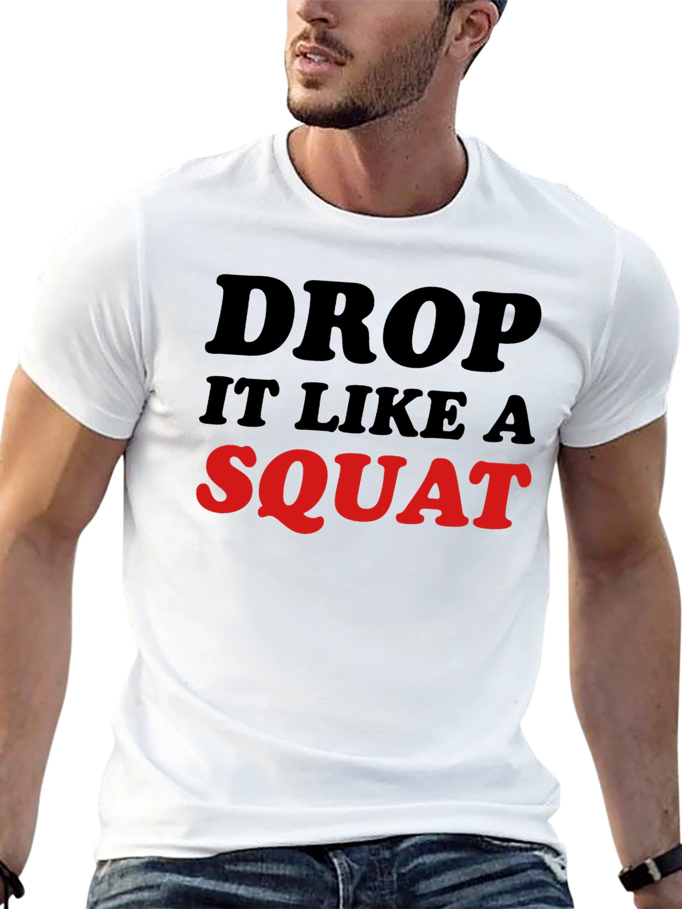 Drop It Like A Squat Black Graphic Tee