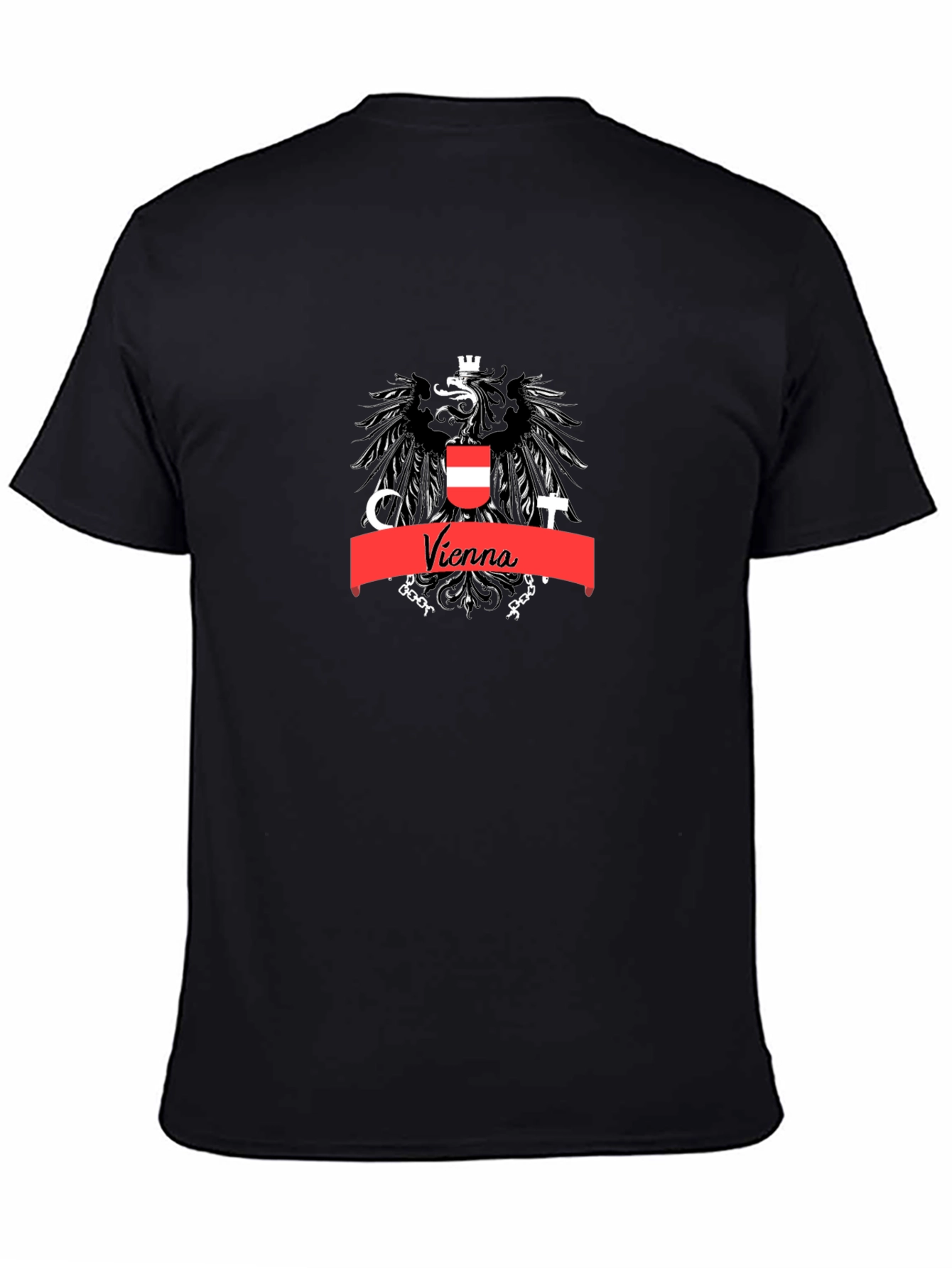 Vienna Austria Emblem T-Shirt Black