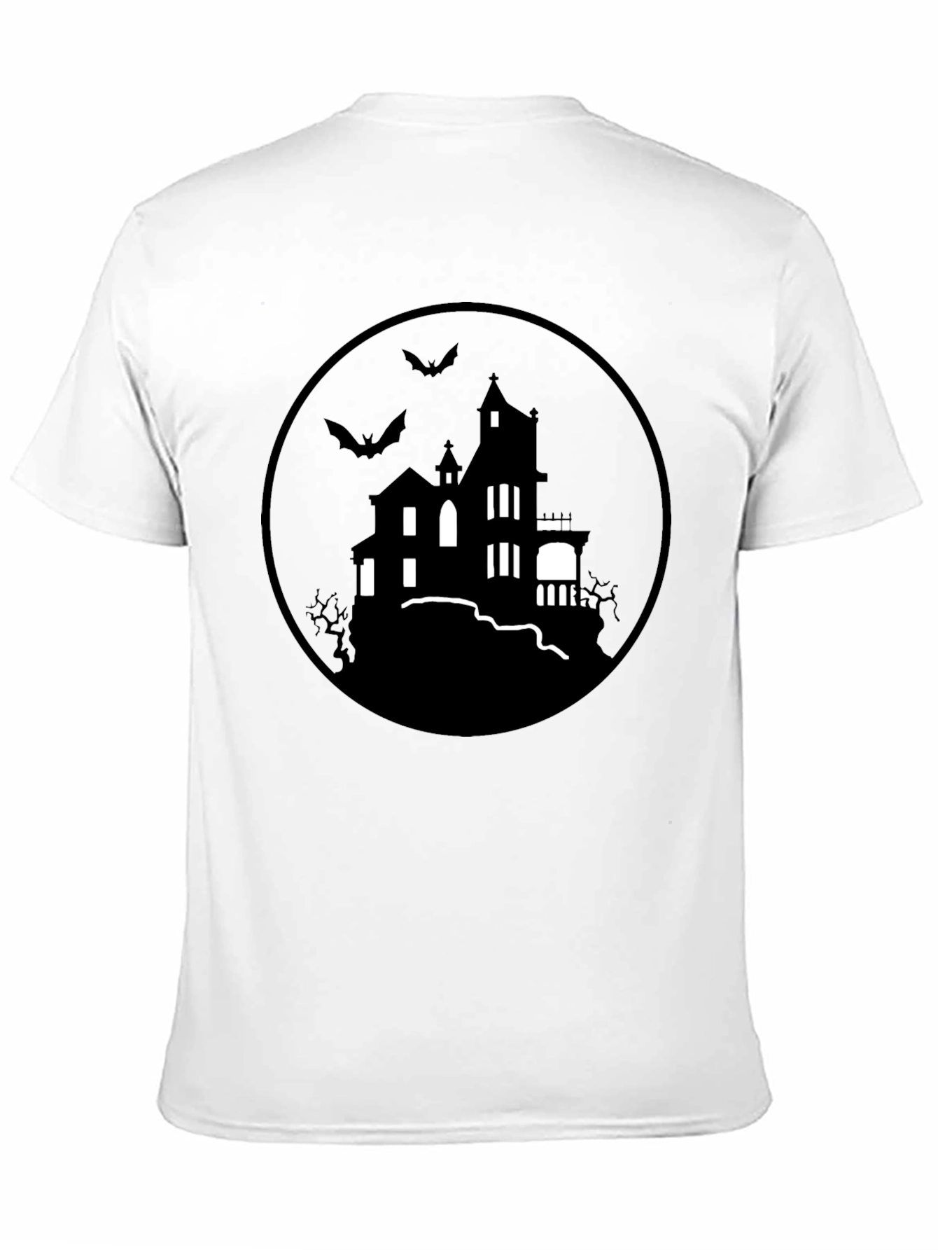 Spooky Haunted House Graphic Tee - Halloween Shirt